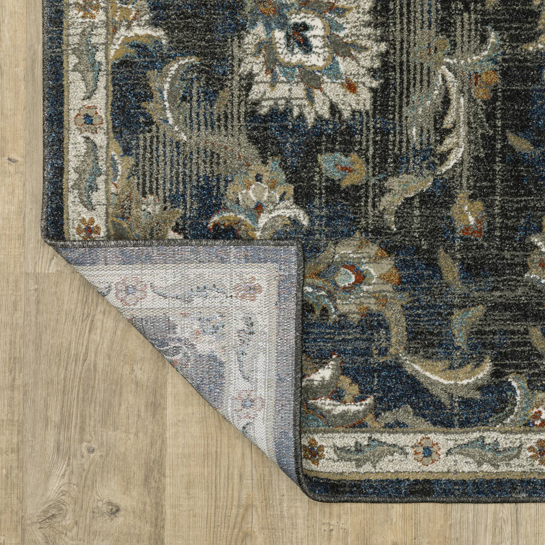 Oriental Weavers Venice 4333B Charcoal/Blue Area Rug