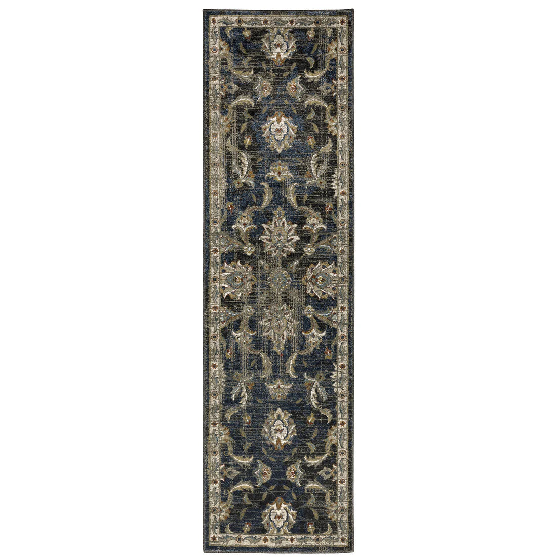 Oriental Weavers Venice 4333B Charcoal/Blue Area Rug