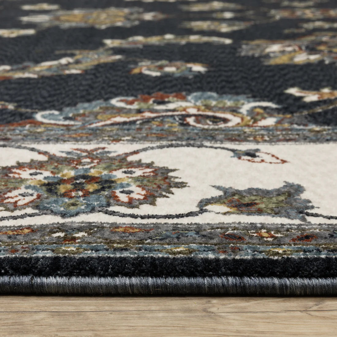 Oriental Weavers Vivian VI01B Navy/Ivory Area Rug