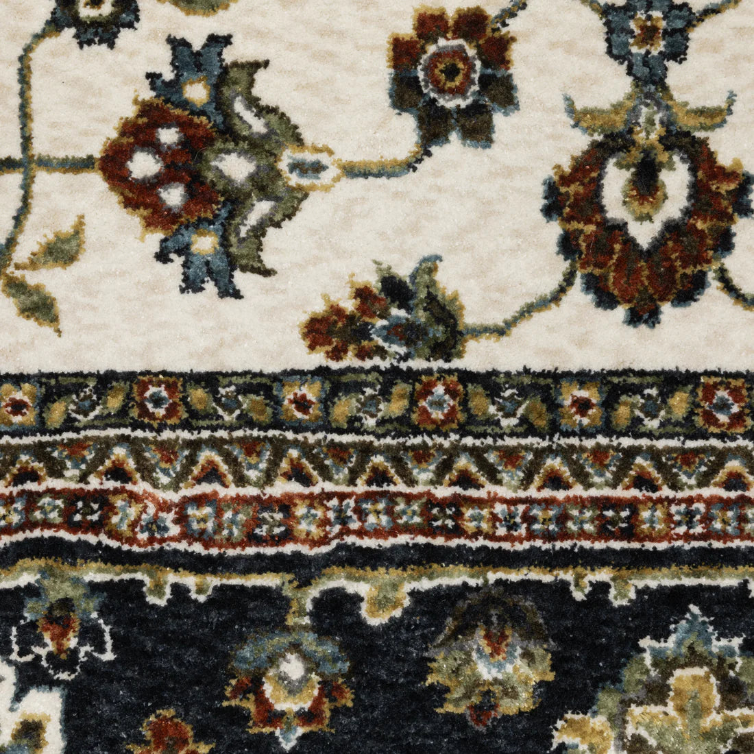 Oriental Weavers Vivian VI02B Ivory/Navy Area Rug