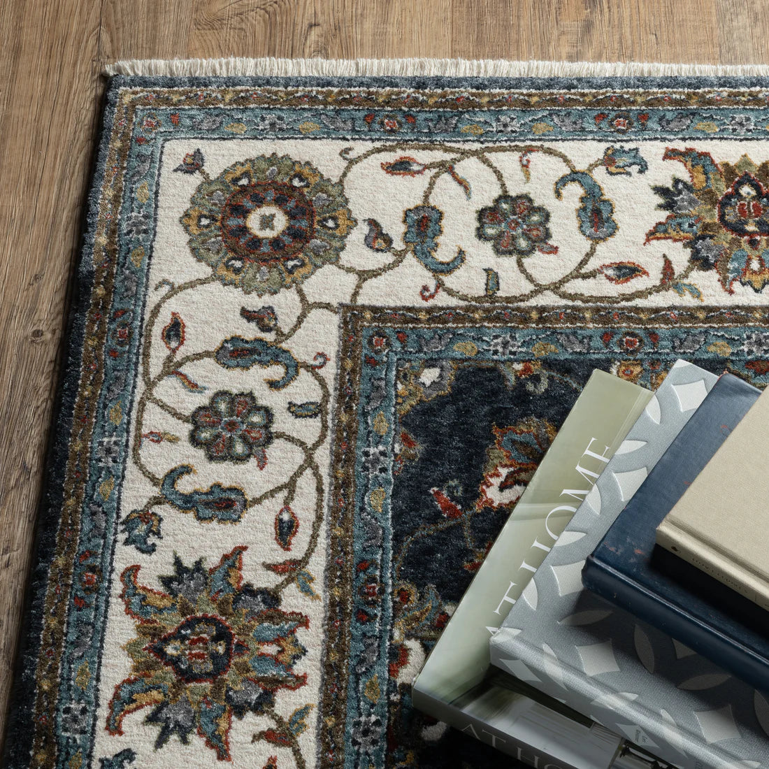 Oriental Weavers Vivian VI03A Blue/Ivory Area Rug