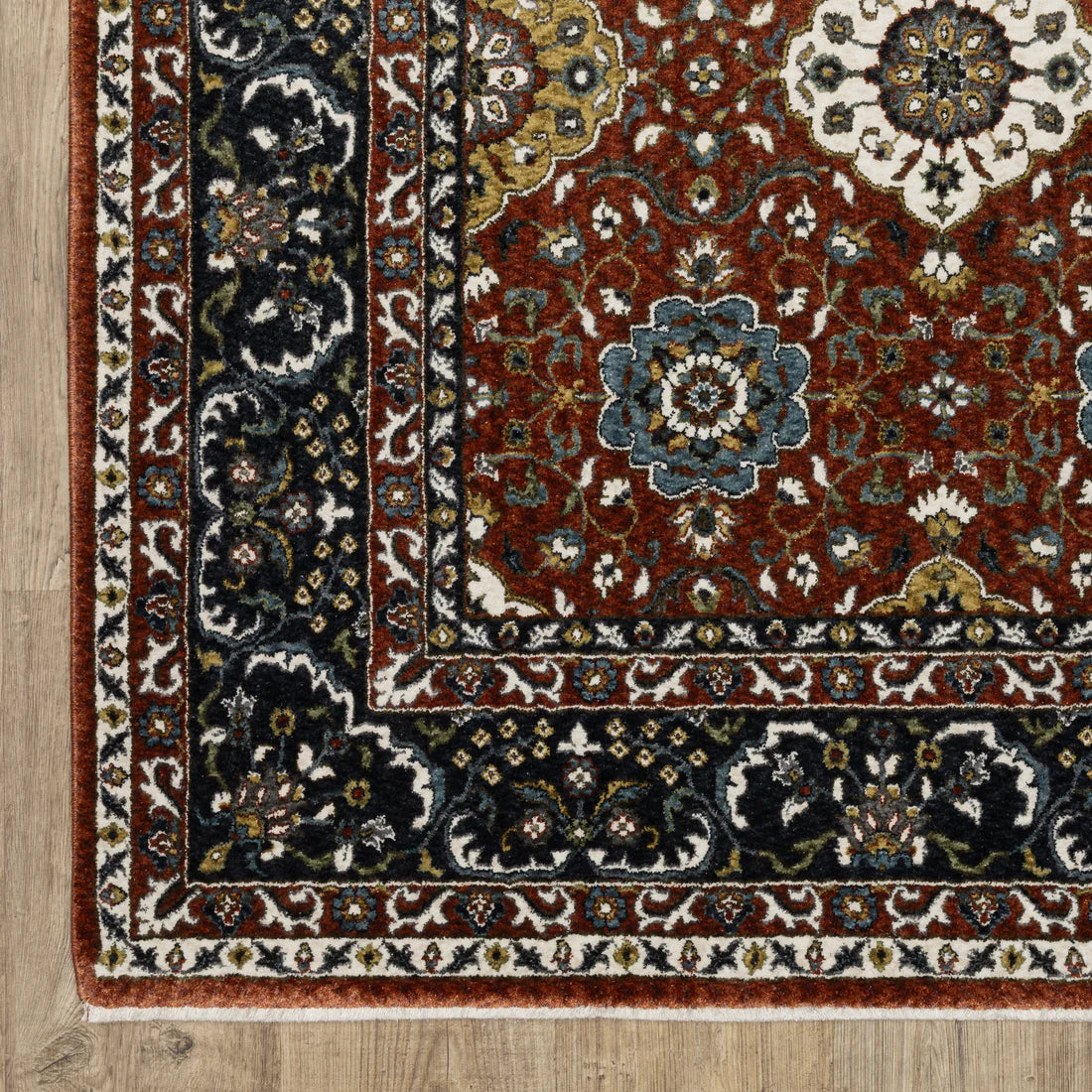 Oriental Weavers Vivian VI04B Red/Navy Area Rug