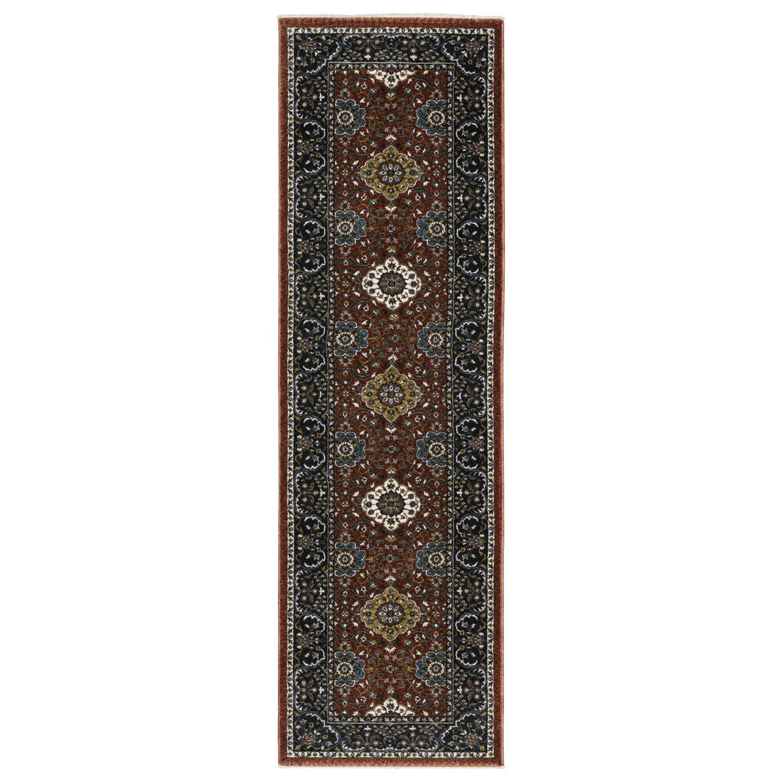 Oriental Weavers Vivian VI04B Red/Navy Area Rug
