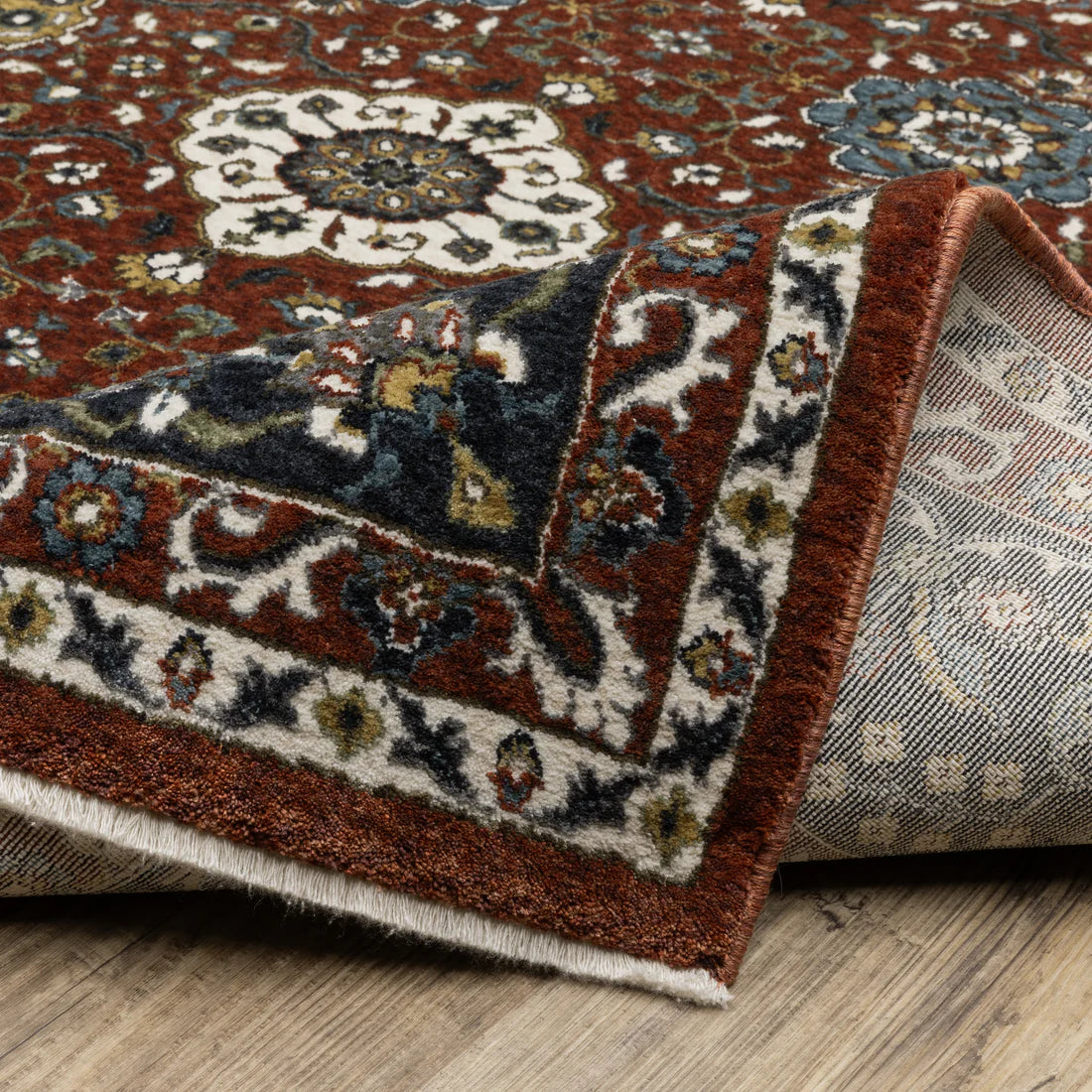 Oriental Weavers Vivian VI04B Red/Navy Area Rug