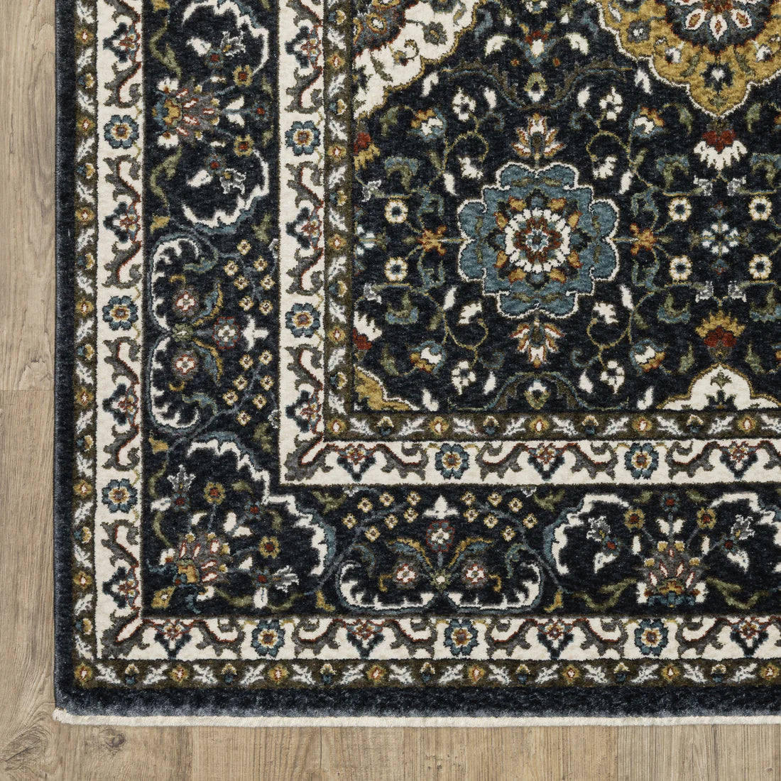 Oriental Weavers Vivian VI04C Navy/Gold Area Rug