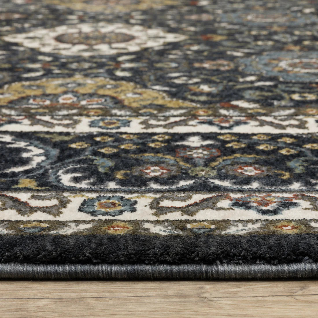 Oriental Weavers Vivian VI04C Navy/Gold Area Rug