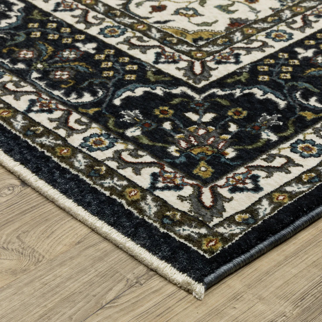 Aiental Weavers Vivian VI04D Ivory/Navy Area Rug