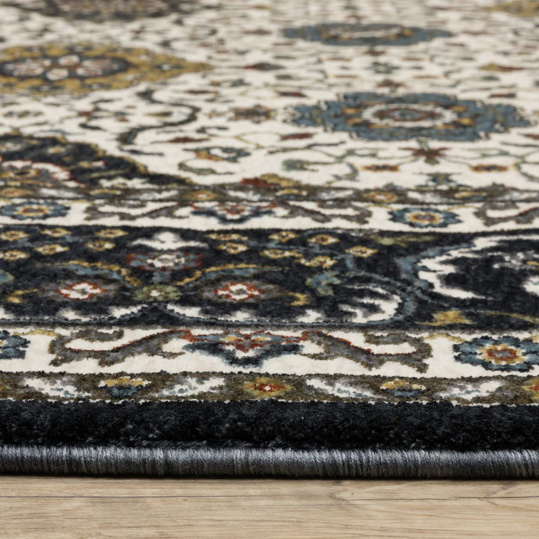 Aiental Weavers Vivian VI04D Ivory/Navy Area Rug