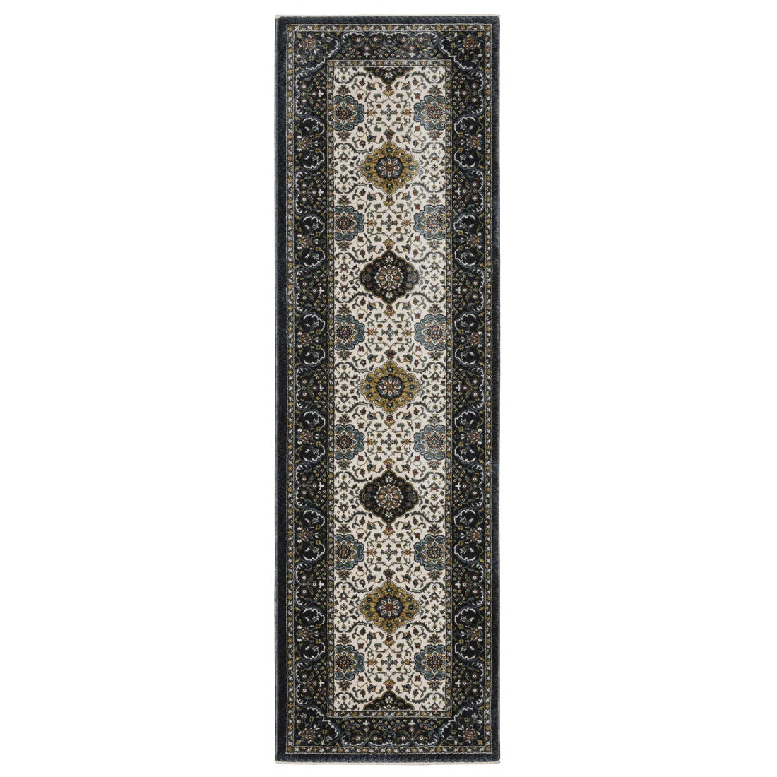 Oriental Weavers Vivian VI05A Navy/Red Area Rug