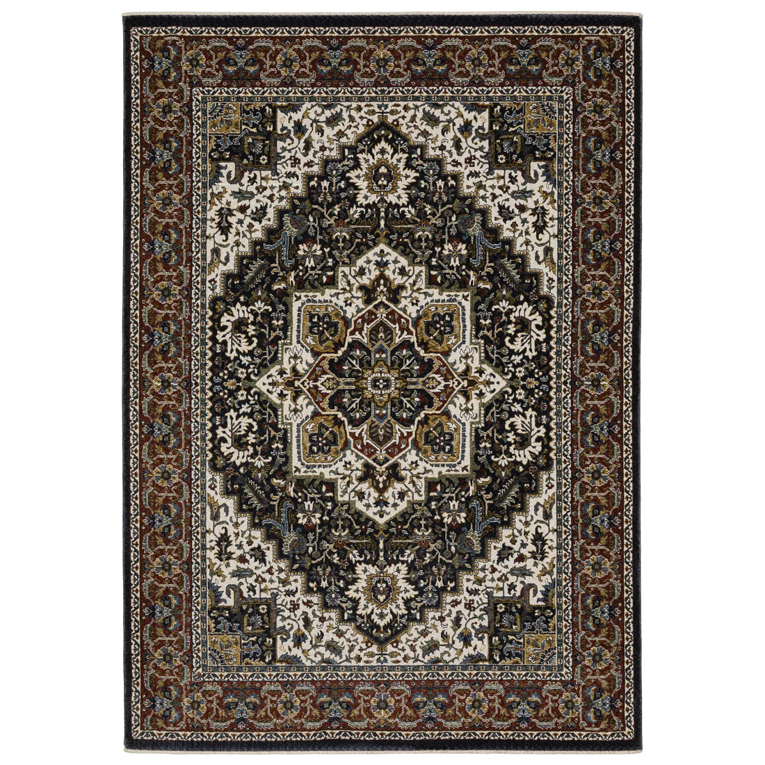 Oriental Weavers Vivian VI06C1 Navy/Multi Area Rug