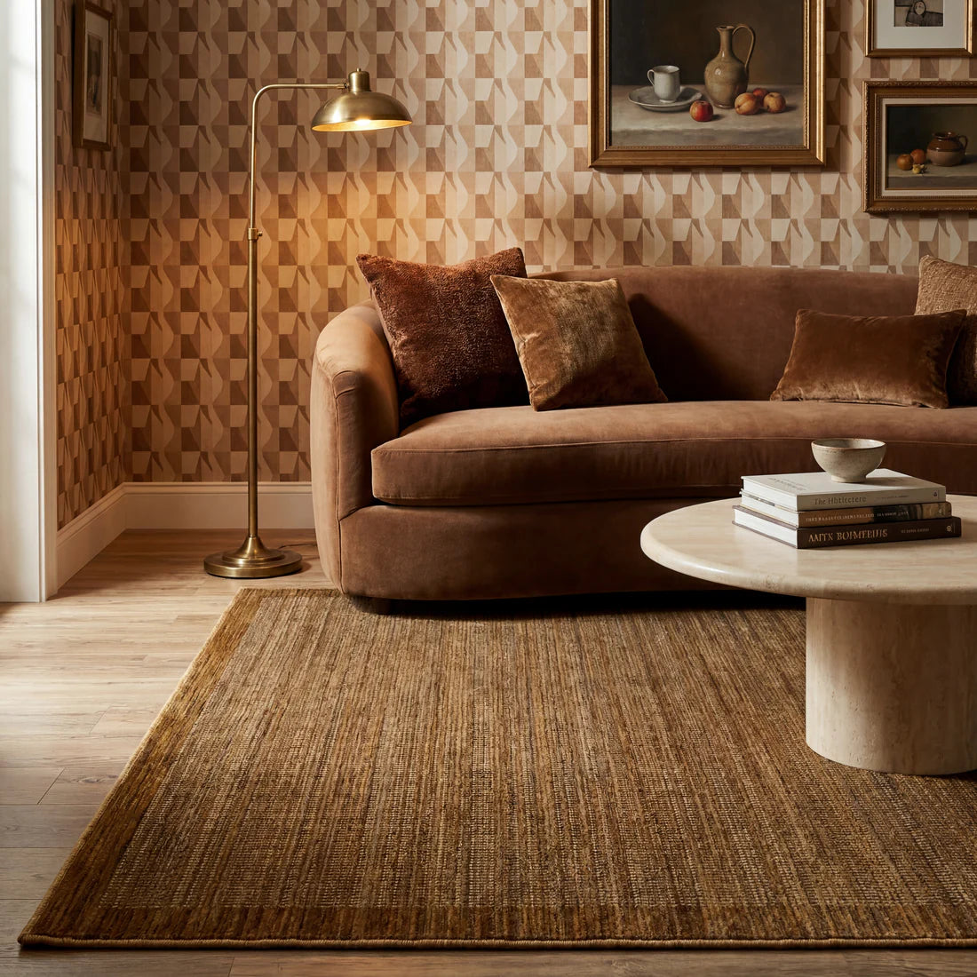 Oriental Weavers Warner WRN05 Brown/Rust Area Rug