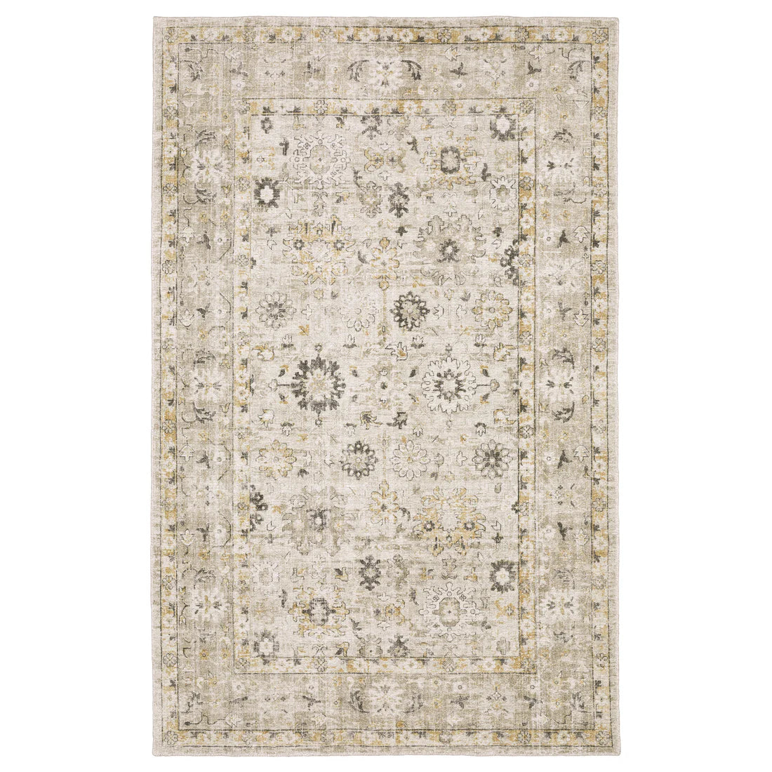 Oriental Weavers Windham WIN02 Beige/Gold Area Rug