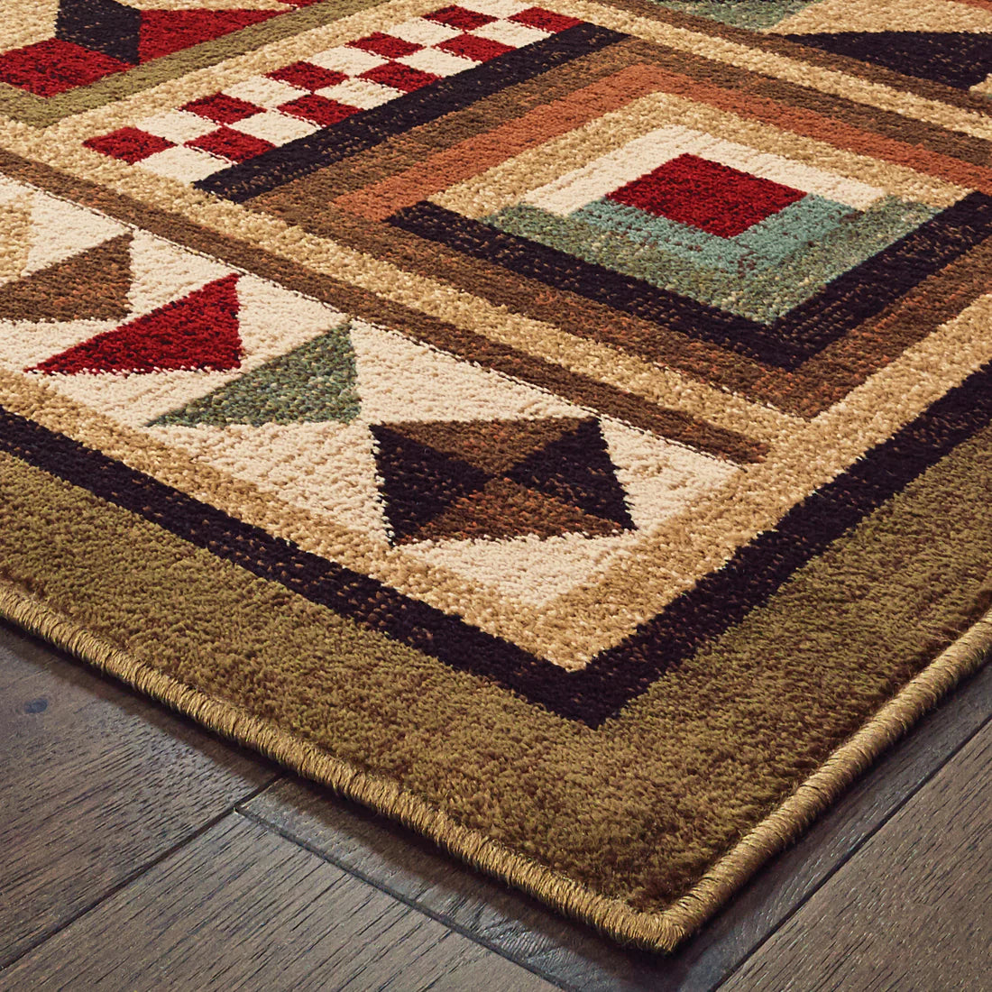 Oriental Weavers Woodlands 9596A Brown/Multi Area Rug