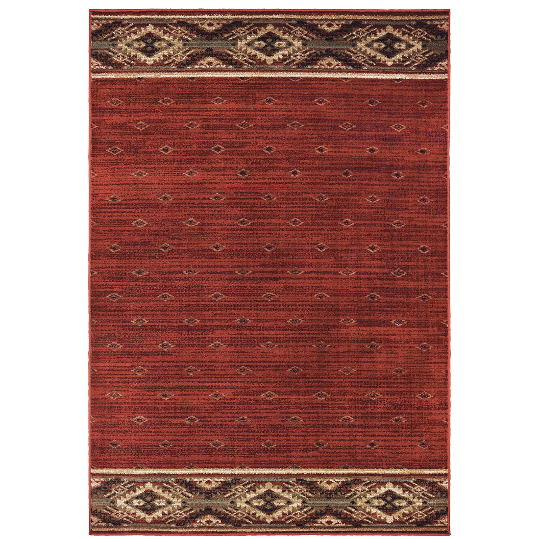 Oriental Weavers Woodlands 9652C Red/Gold Area Rug