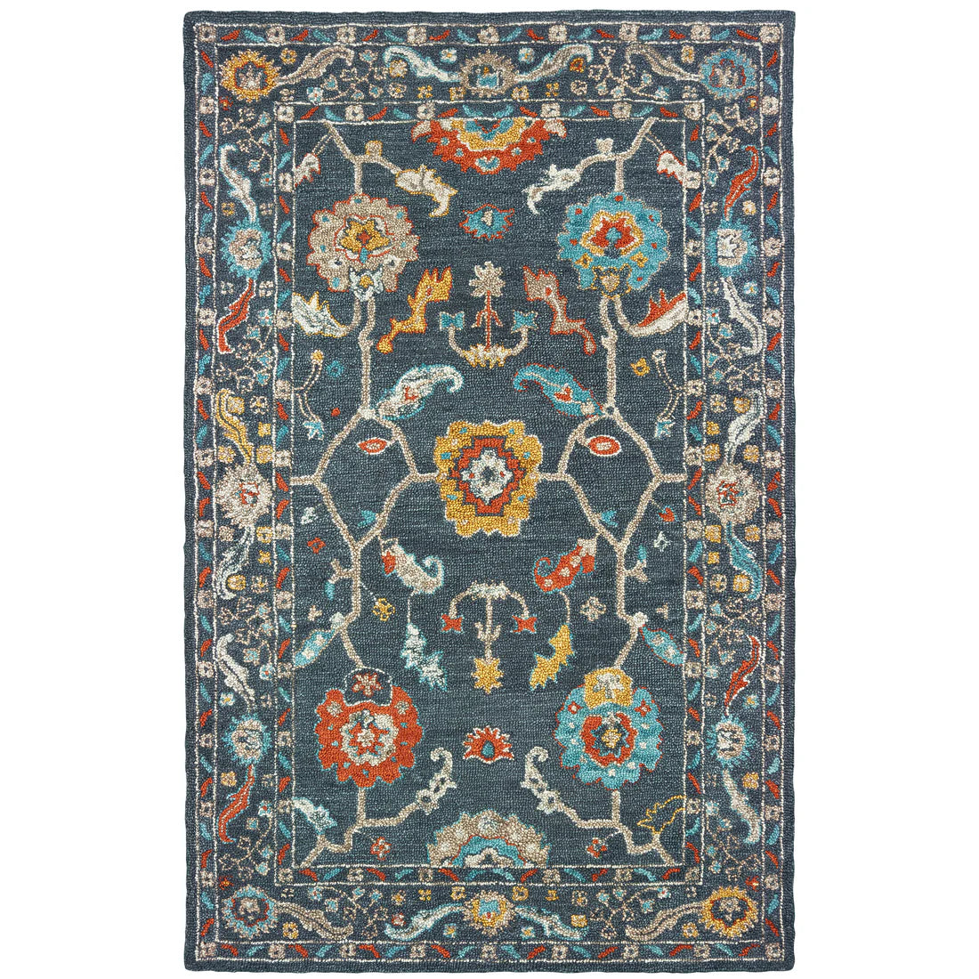 Oriental Weavers Zahra 75501 Blue/Gold Area Rug