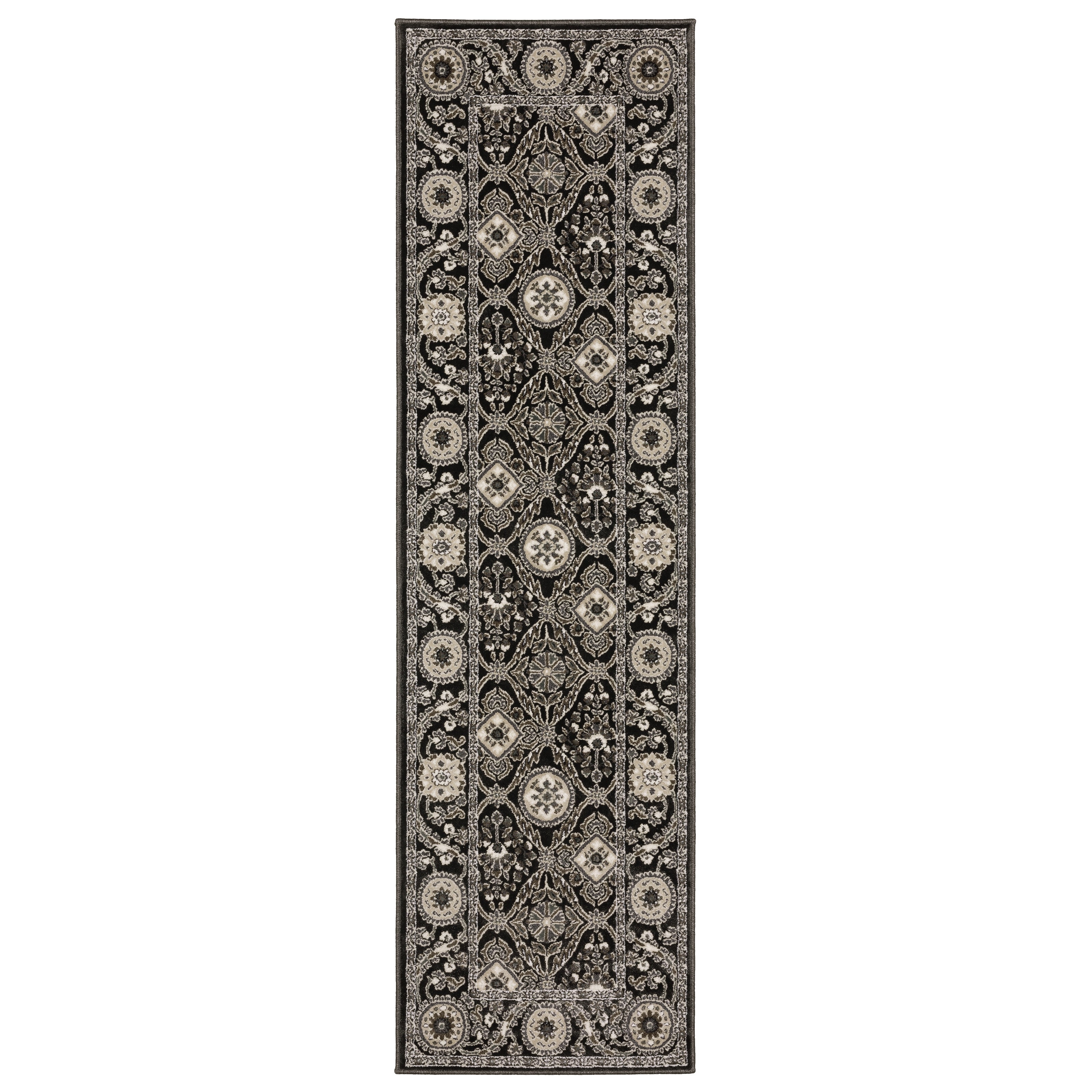 Oriental Weavers Raylan RAY05 Black/Grey Area Rug
