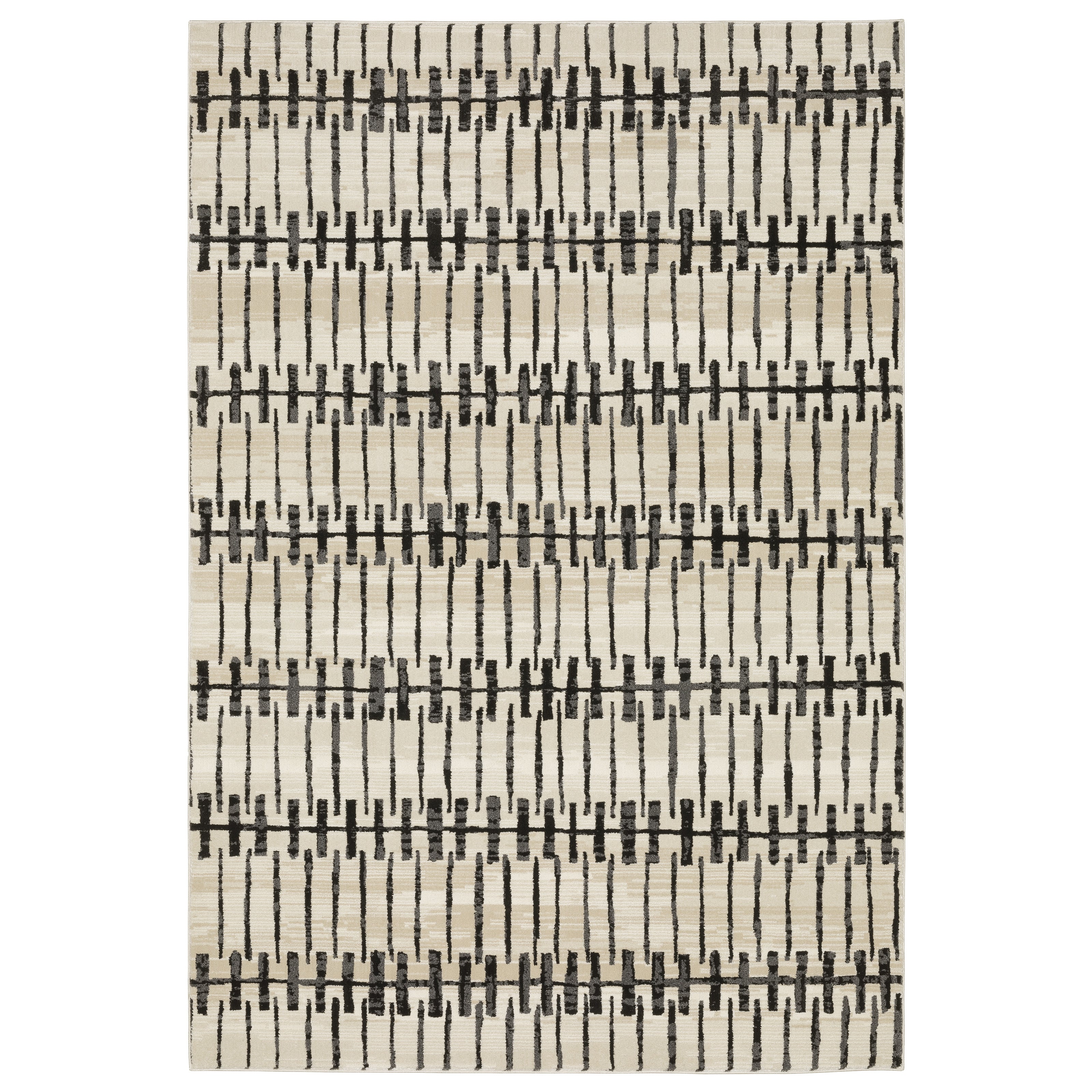Oriental Weavers Raylan RAY11 Ivory/Black Area Rug