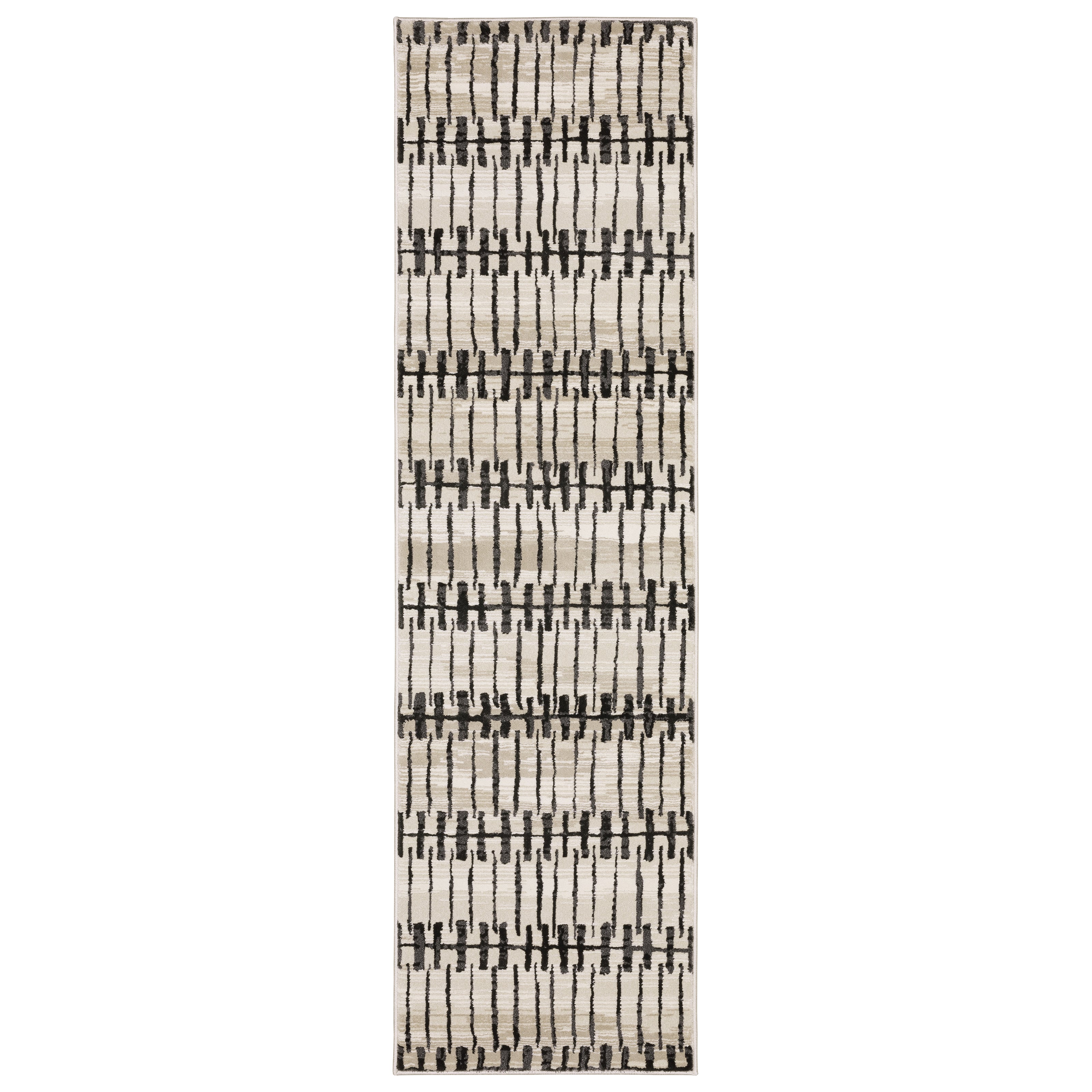 Oriental Weavers Raylan RAY11 Ivory/Black Area Rug