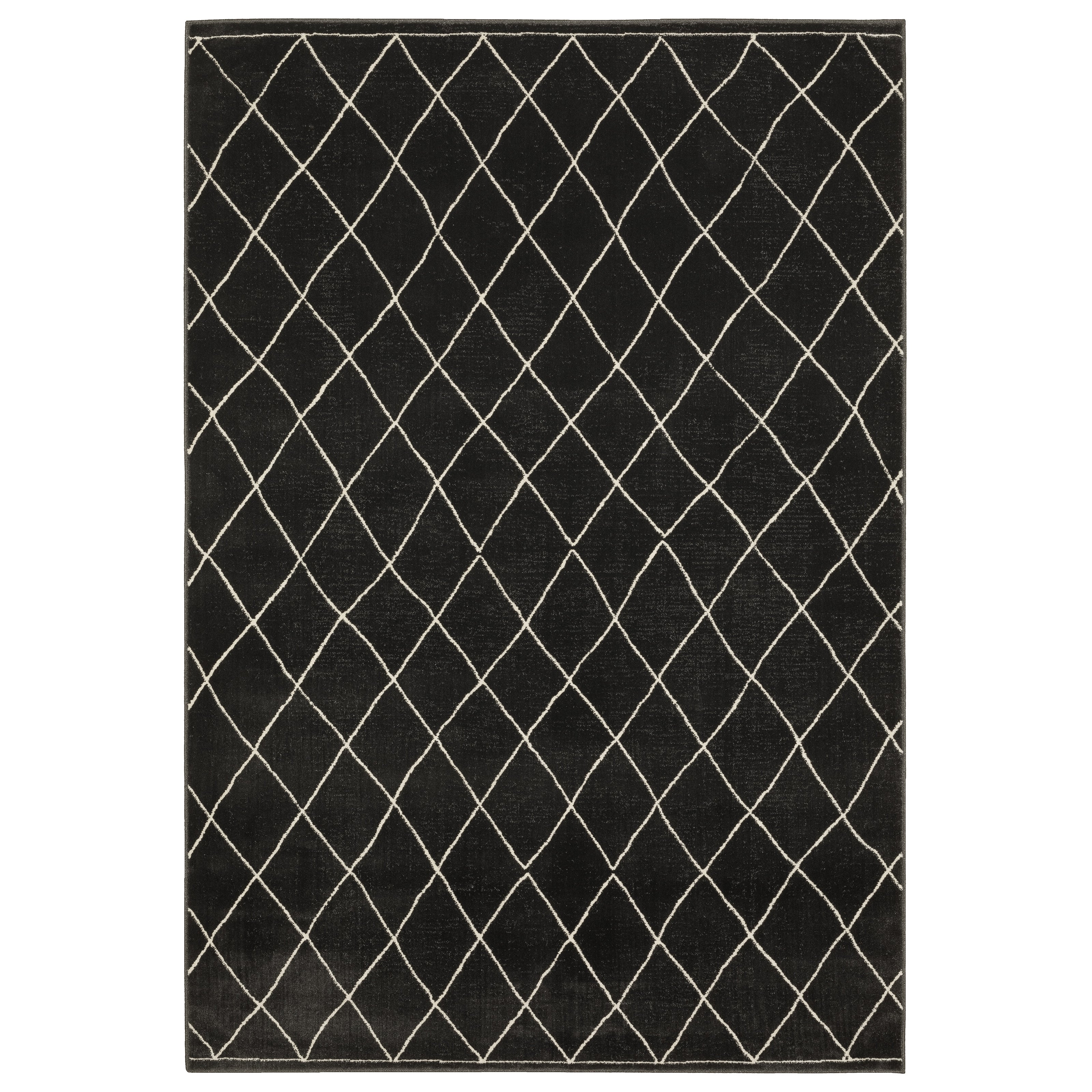 Oriental Weavers Raylan RAY12 Black/Ivory Area Rug