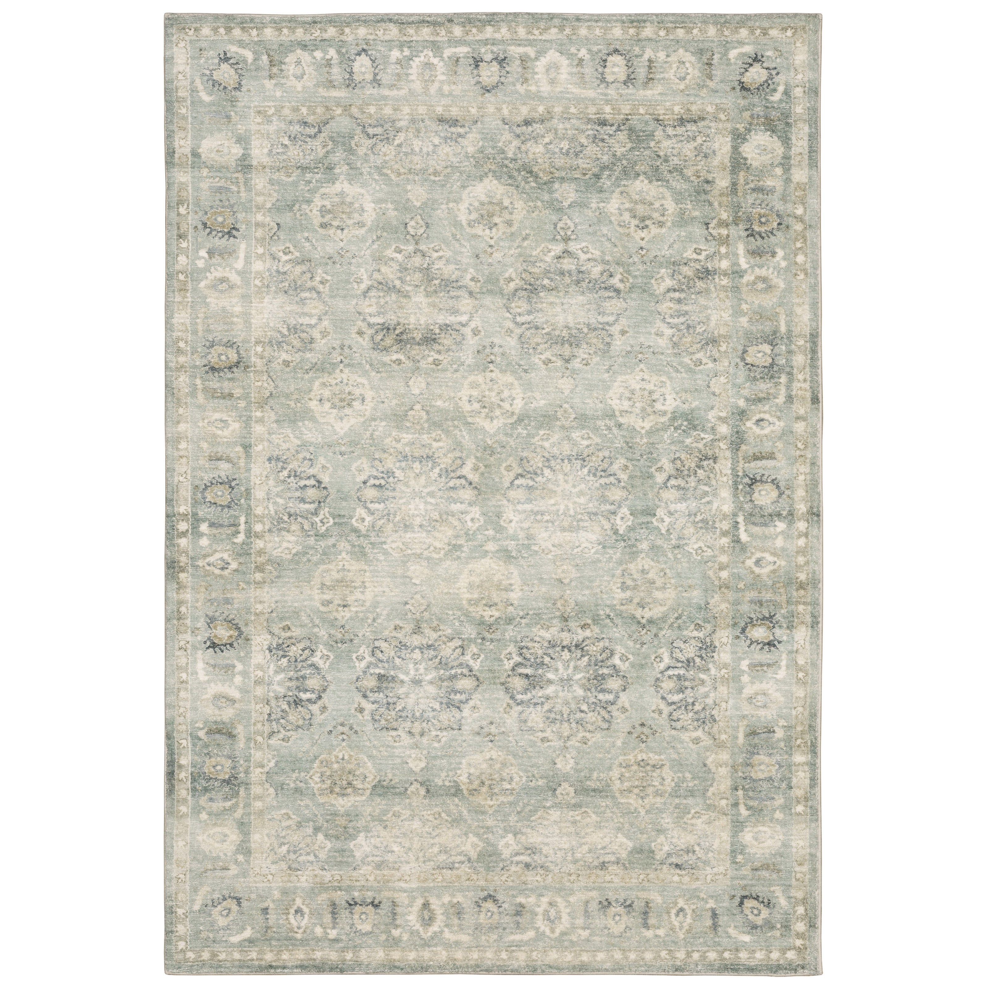 Oriental Weavers Savoy 28107 Green/Ivory Area Rug