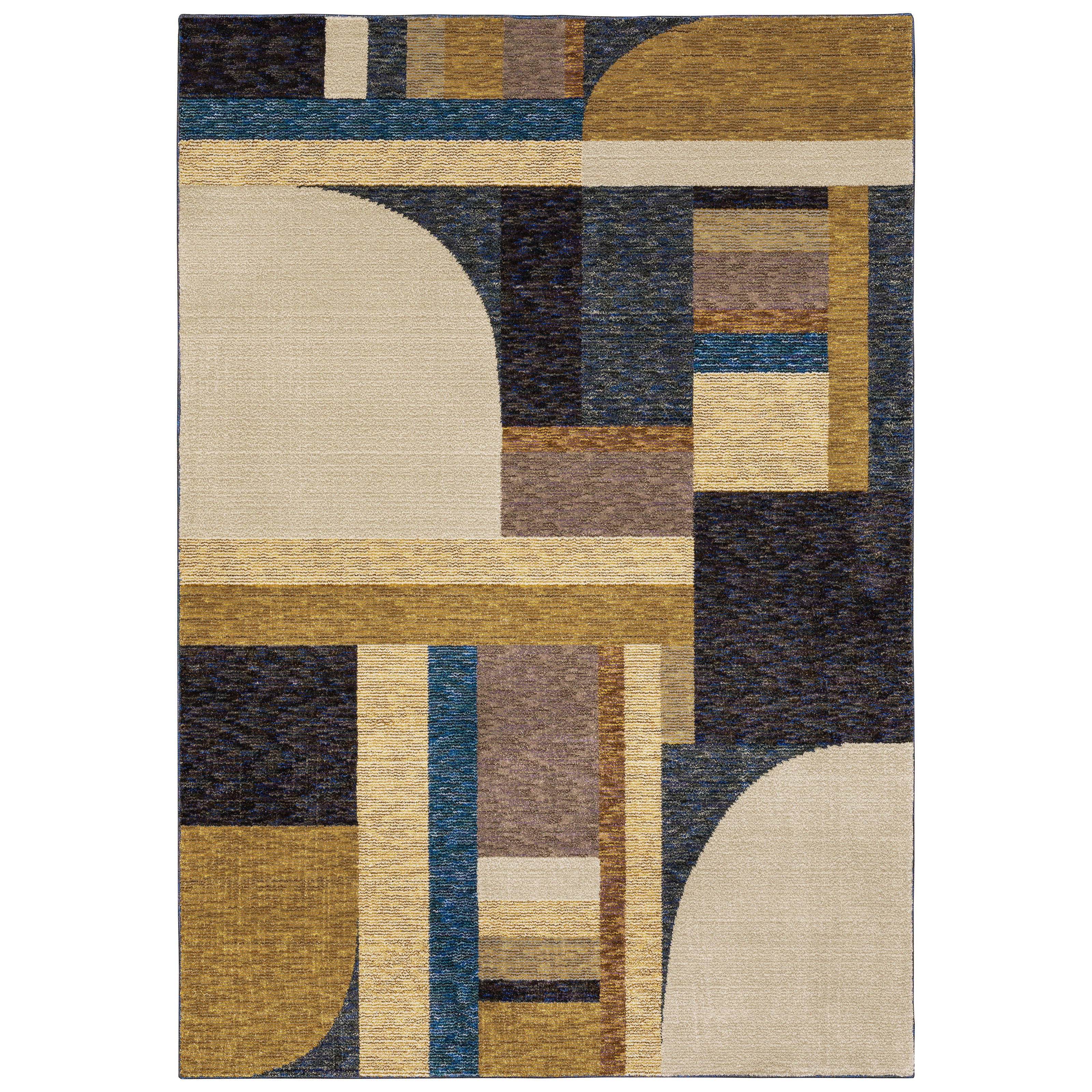Oriental Weavers Strada STR01 Gold/Blue Area Rug