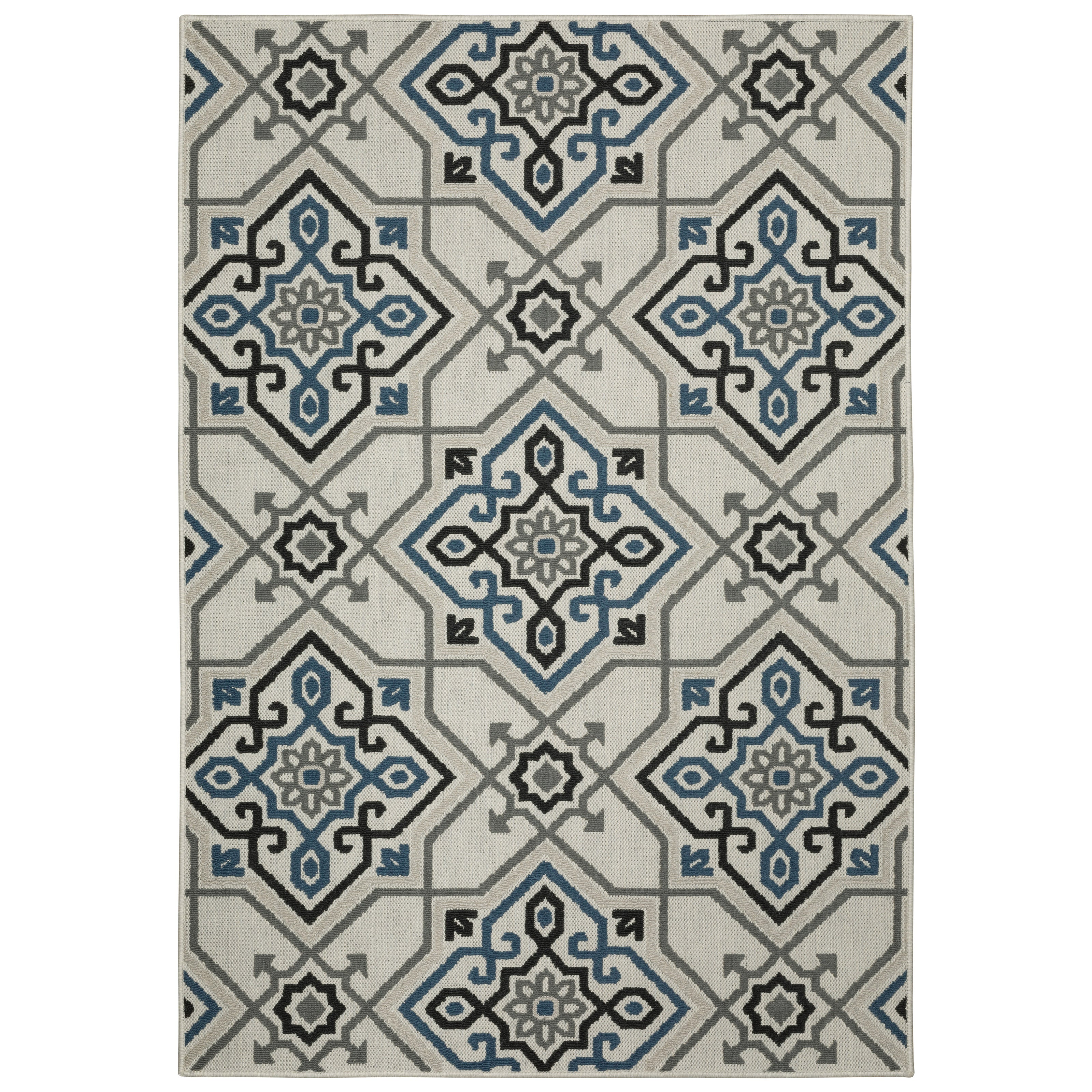 Oriental Weavers Torrey 140H Beige/Blue Area Rug