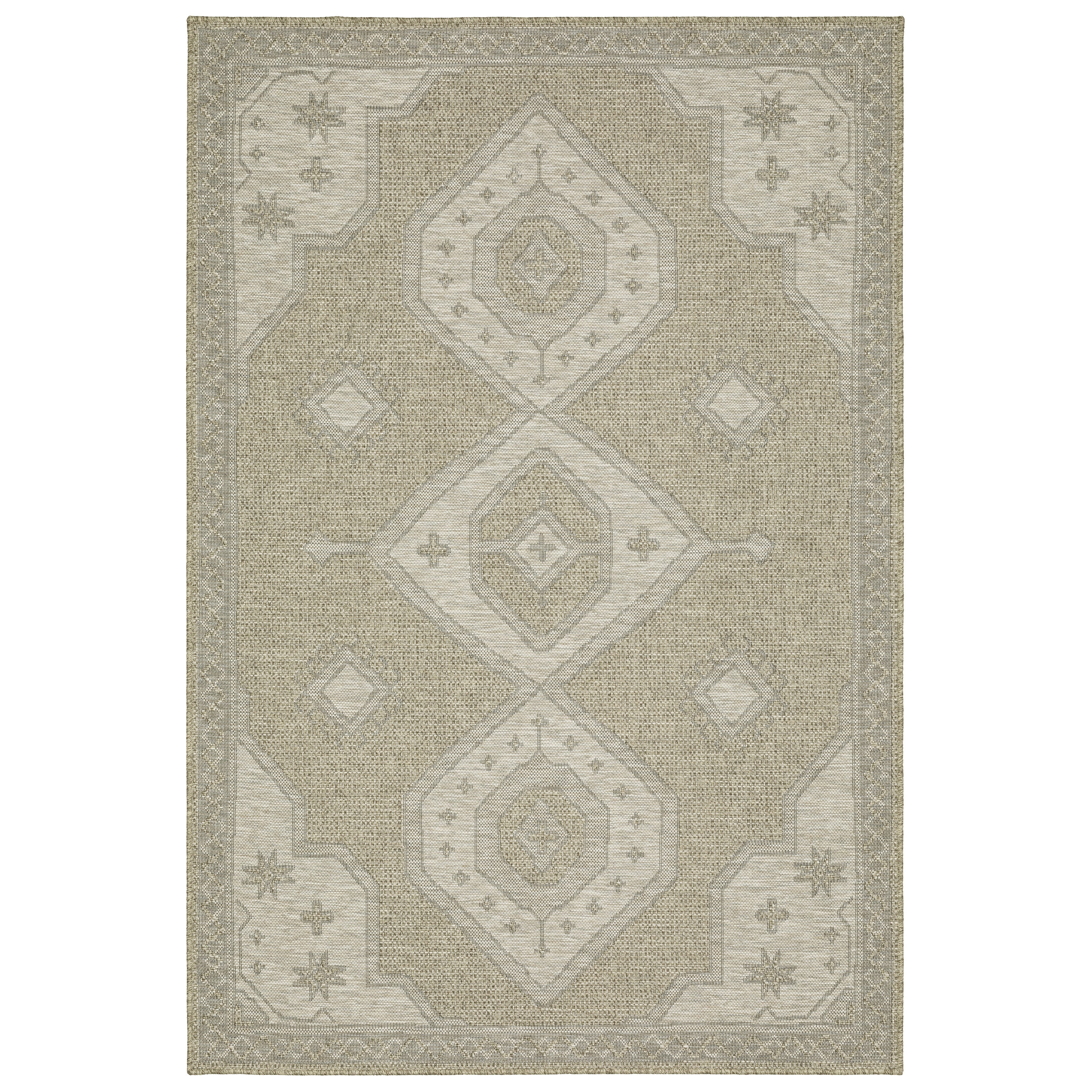 Oriental Weavers Tortuga TR08A Beige/Black Area Rug