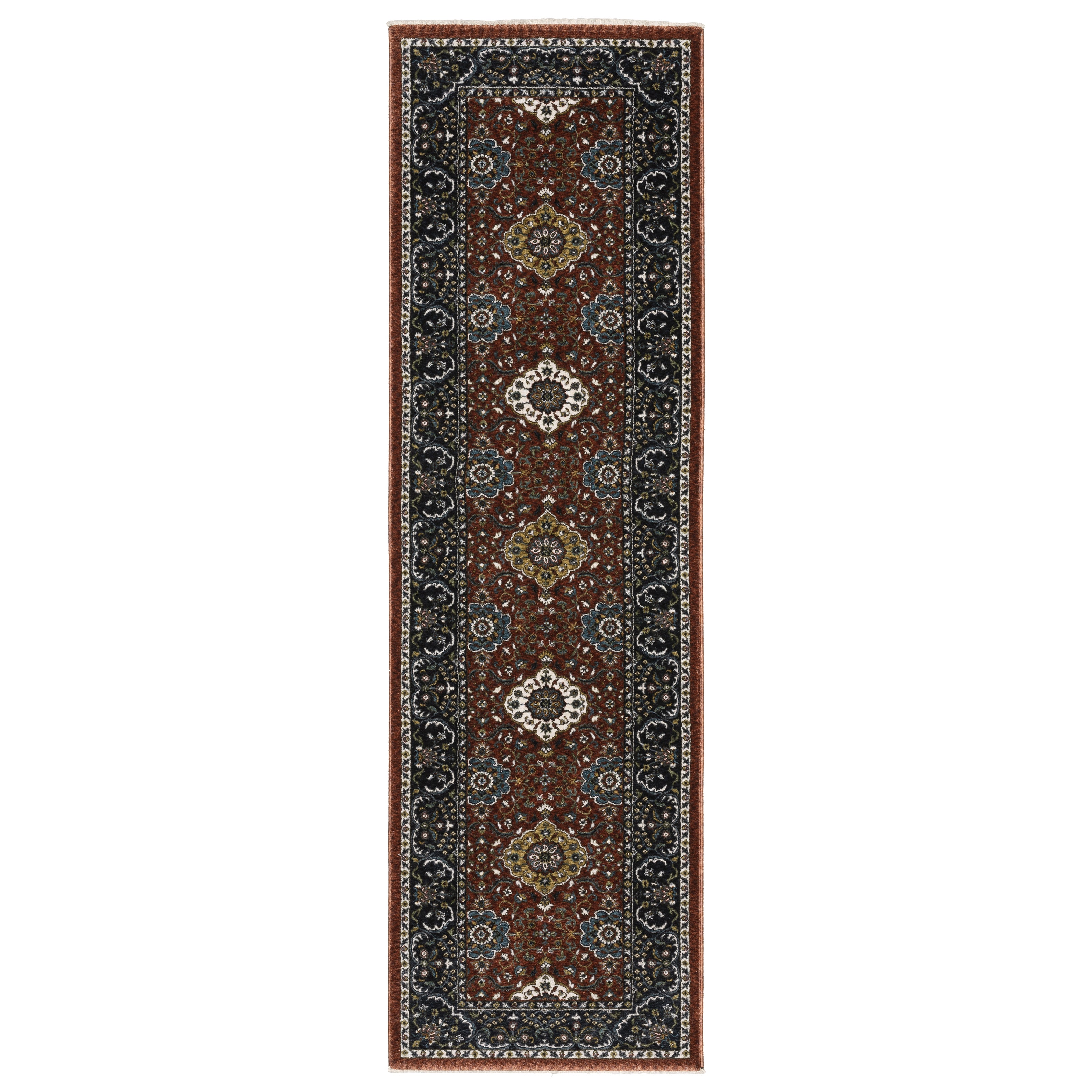 Oriental Weavers Vivian VI04B Red/Navy Area Rug