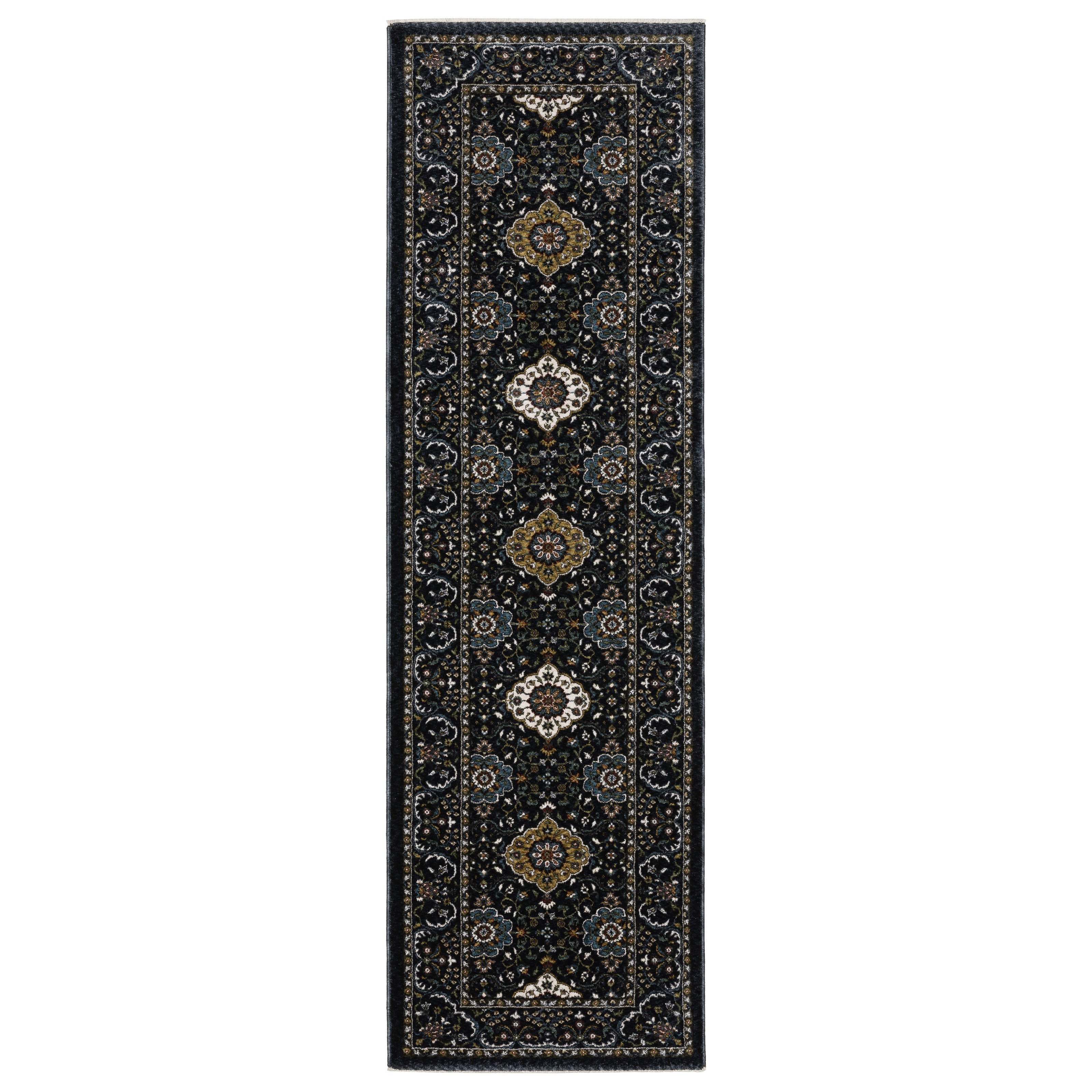 Oriental Weavers Vivian VI04C Navy/Gold Area Rug