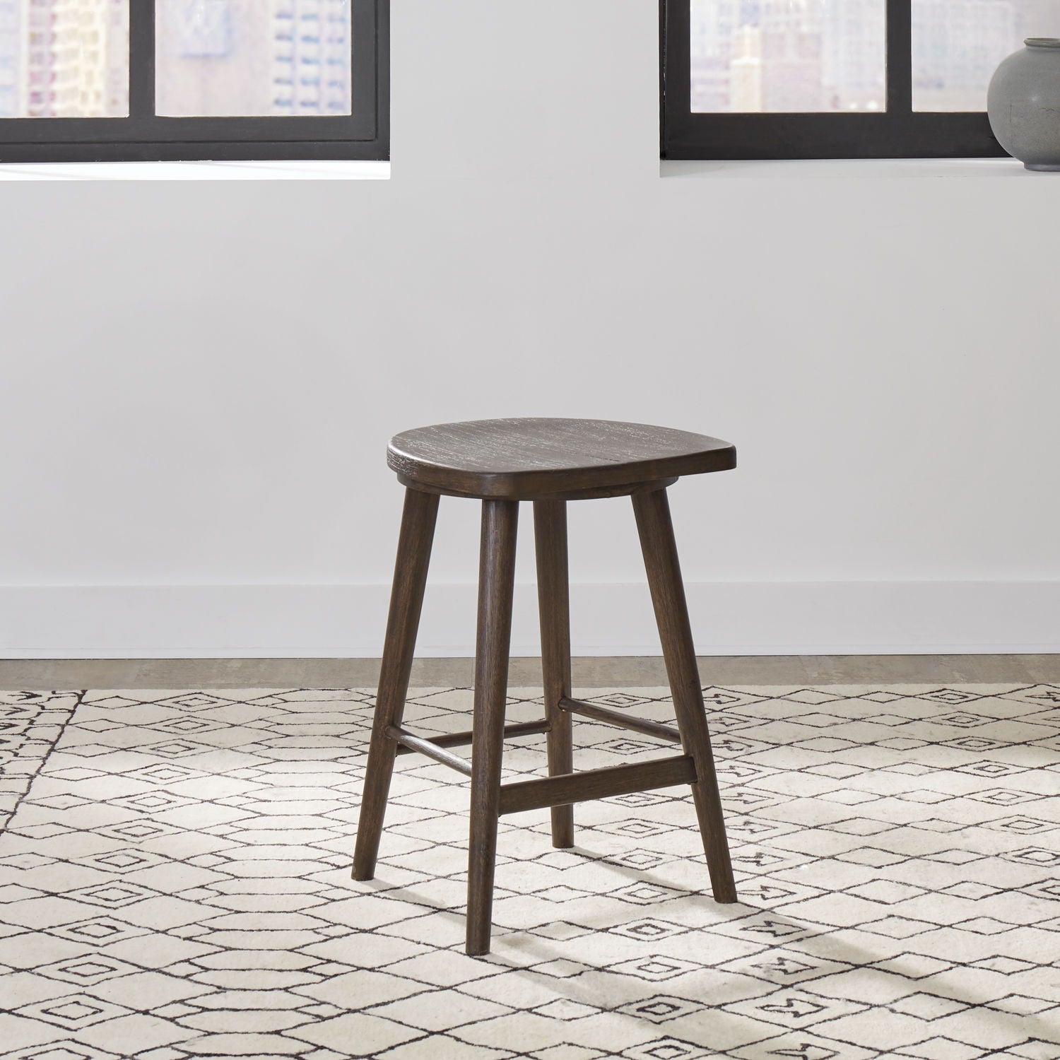 City View - 4 Piece Table Set (Console Bar Table & 3 Console Stools) - Coffee Bean