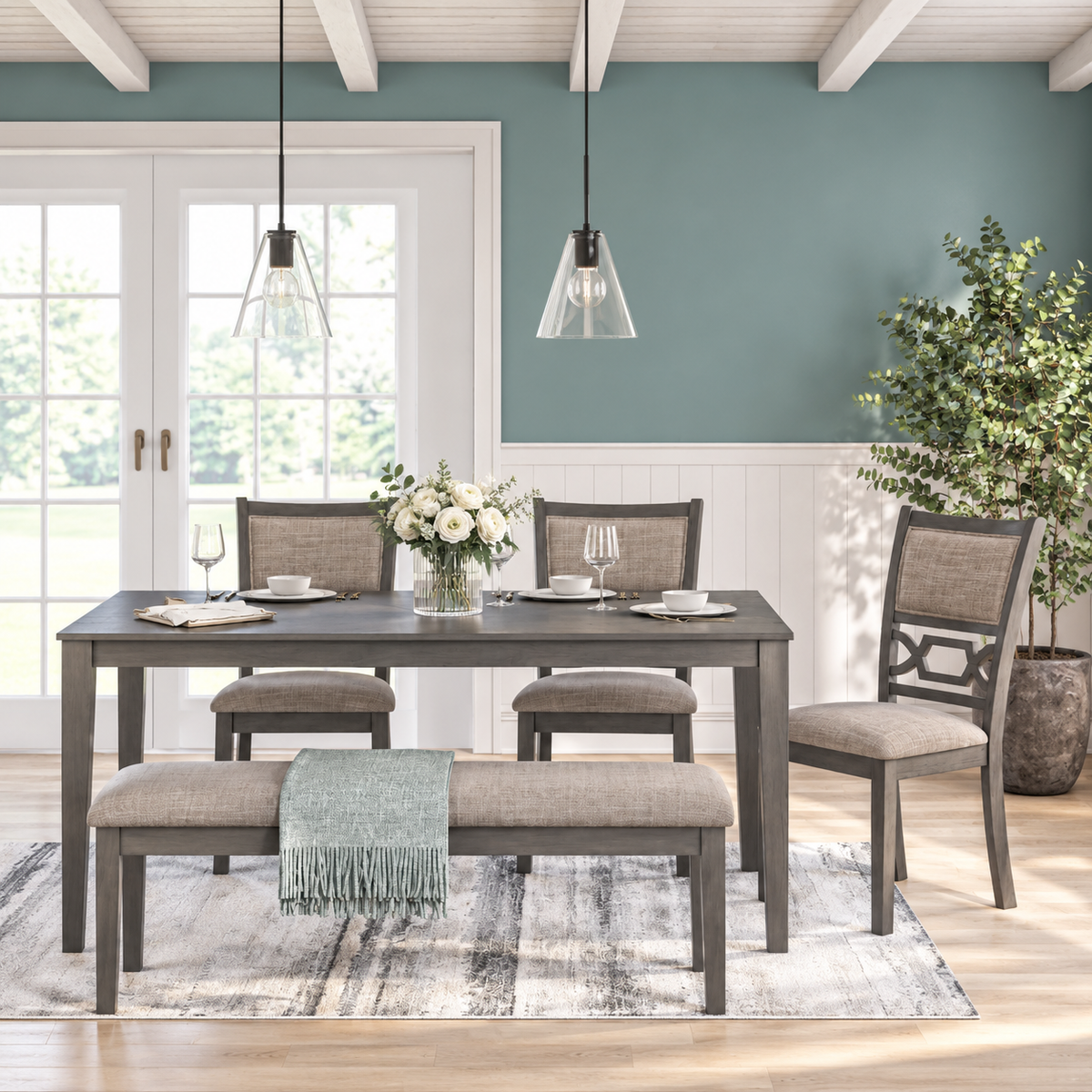 Juliette Dining Room 6 piece Table Set