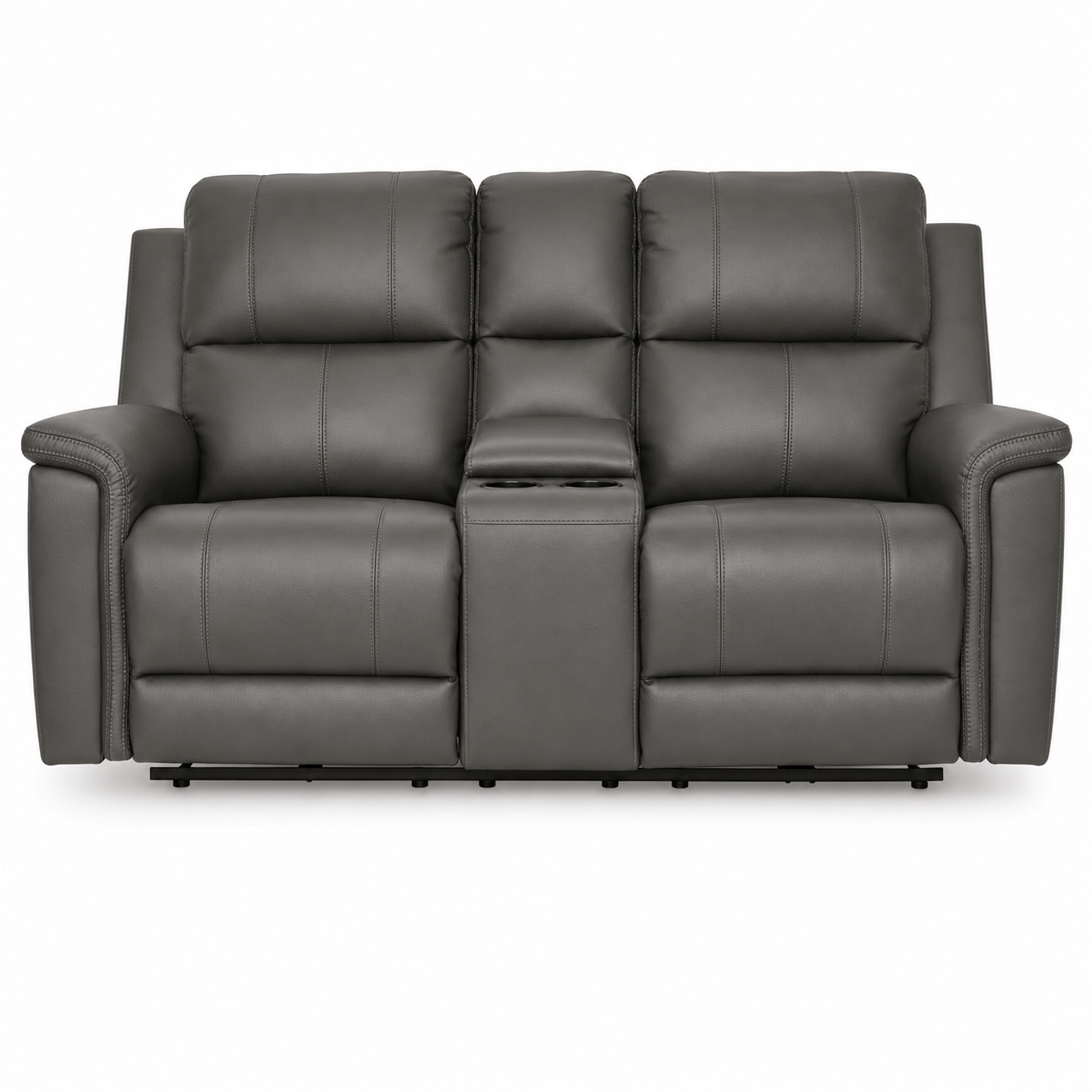 Bennett Power Reclining Loveseat with Console and Adjustable Headrests
