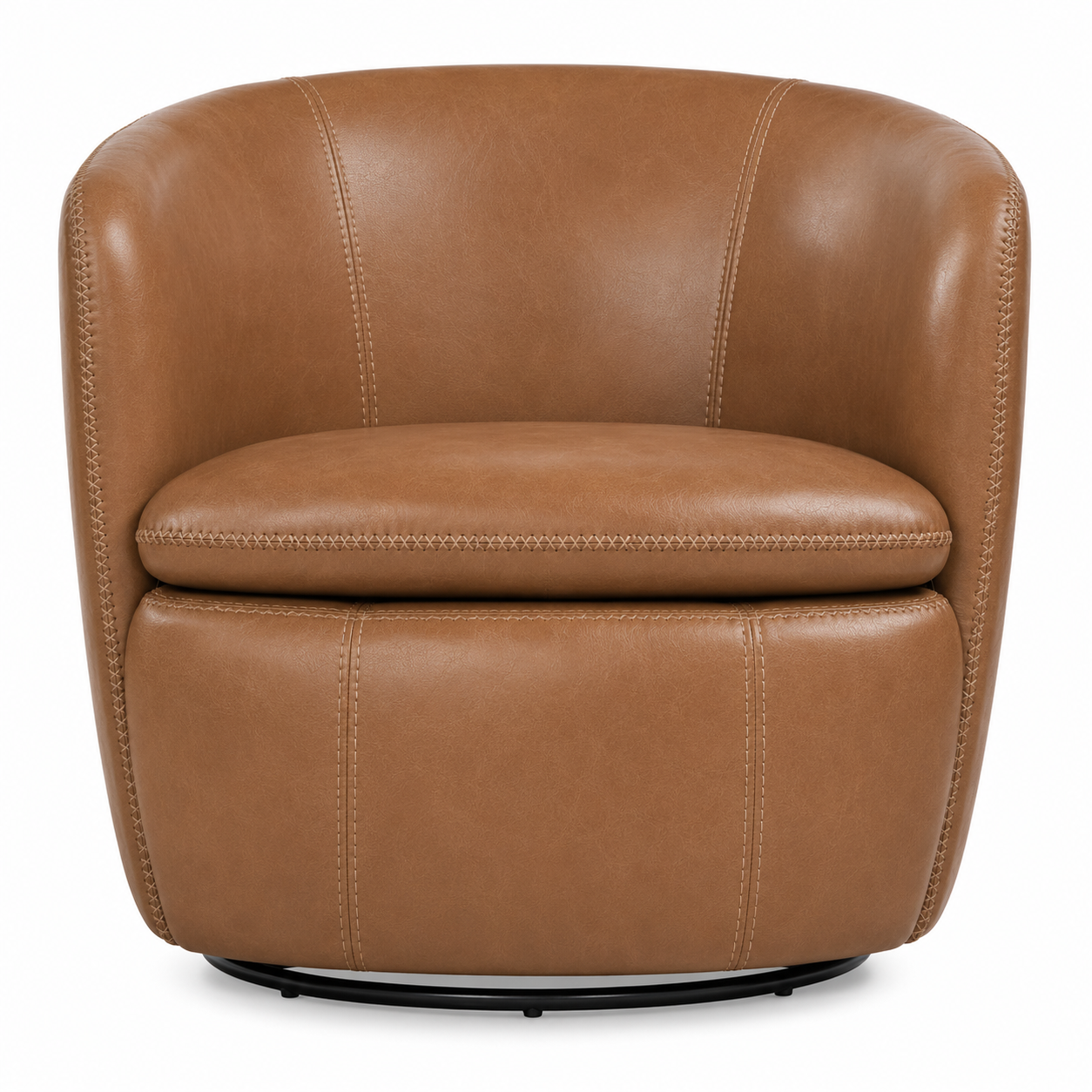 Ophelia Swivel Accent Chair - Caramel
