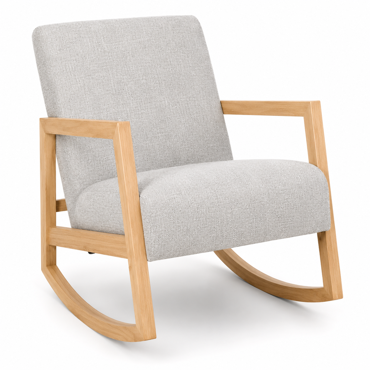 Everly Rocking Accent Chair Gray/Natural