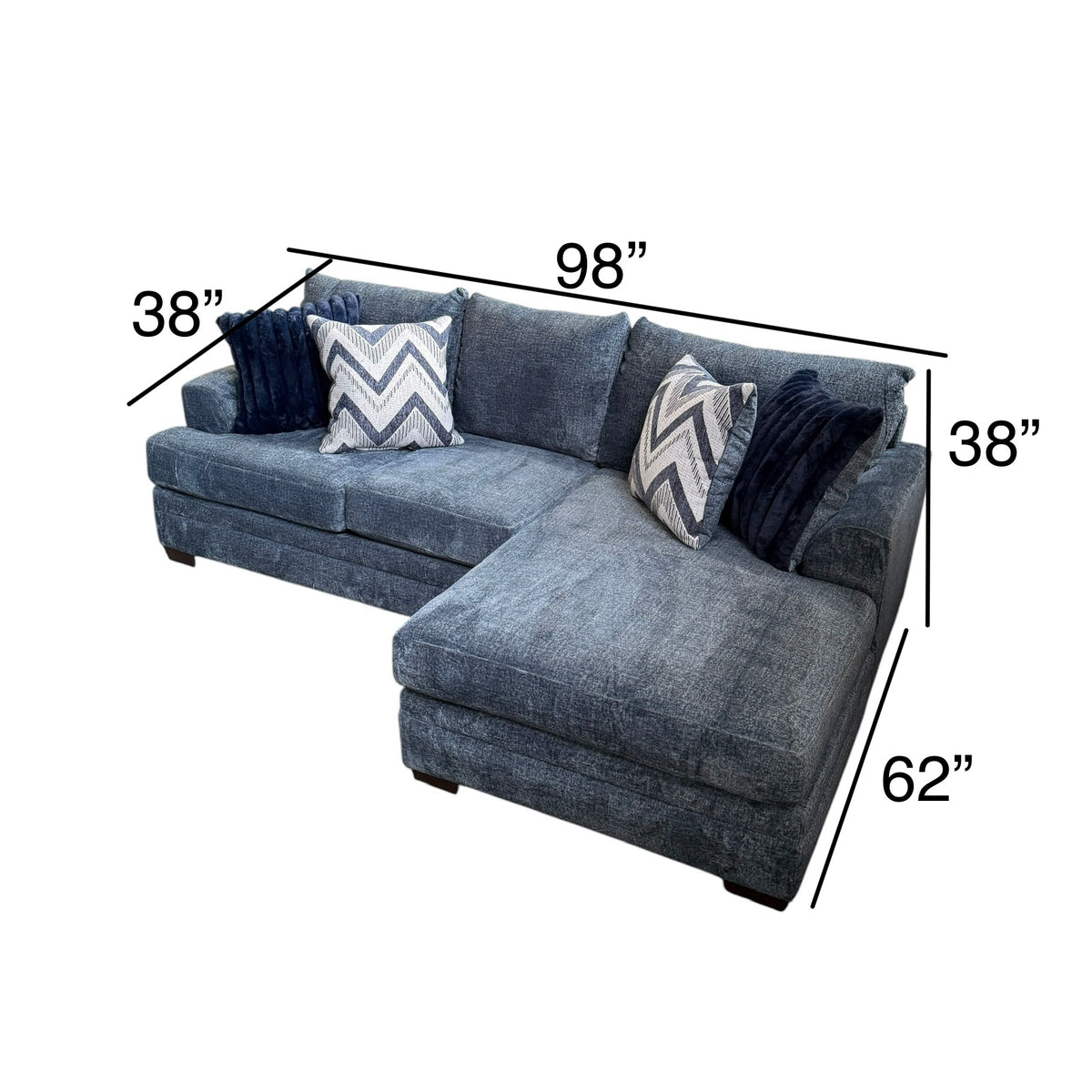 Bellamy Sectional in Blue
