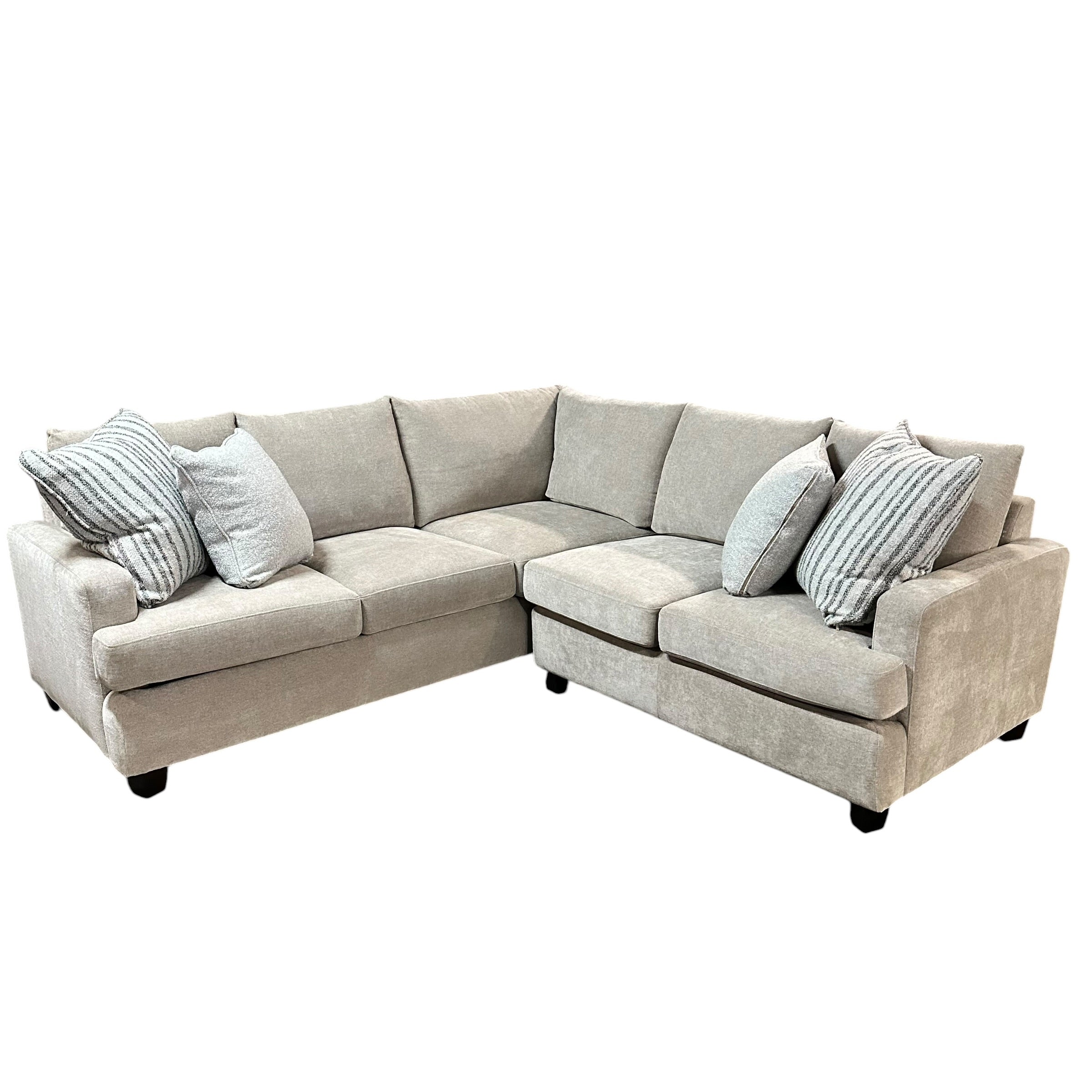 2 Pc Corner Sectional in Gray