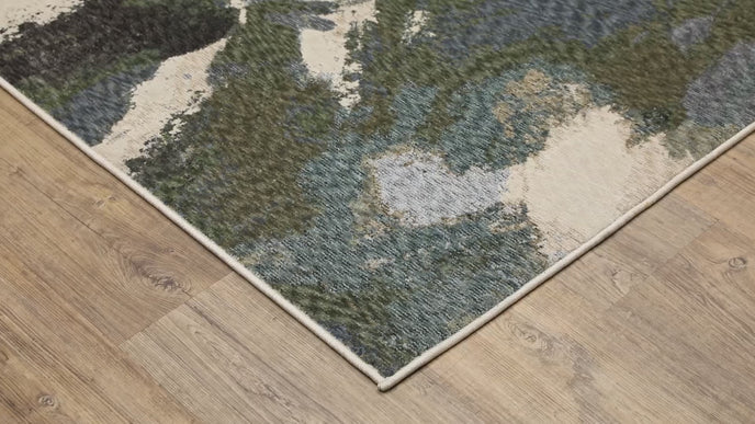 Oriental Weavers Tisdell TIS04 Blue/Green Area Rug