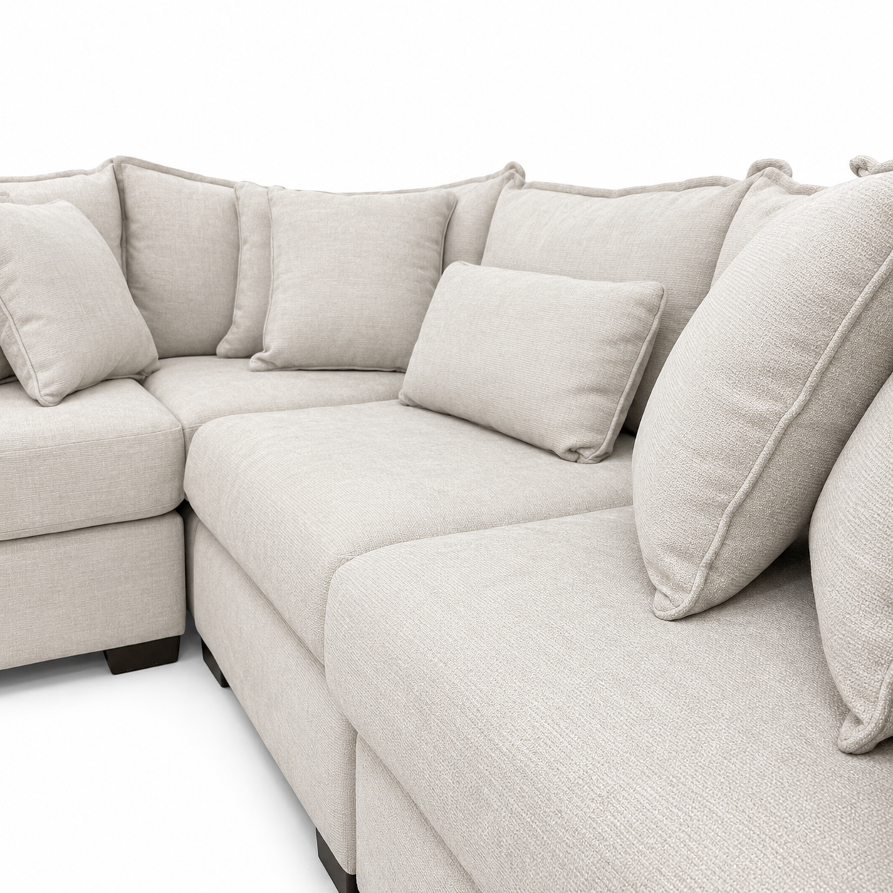 Alina 4 Pc Corner Sectional in Ivory