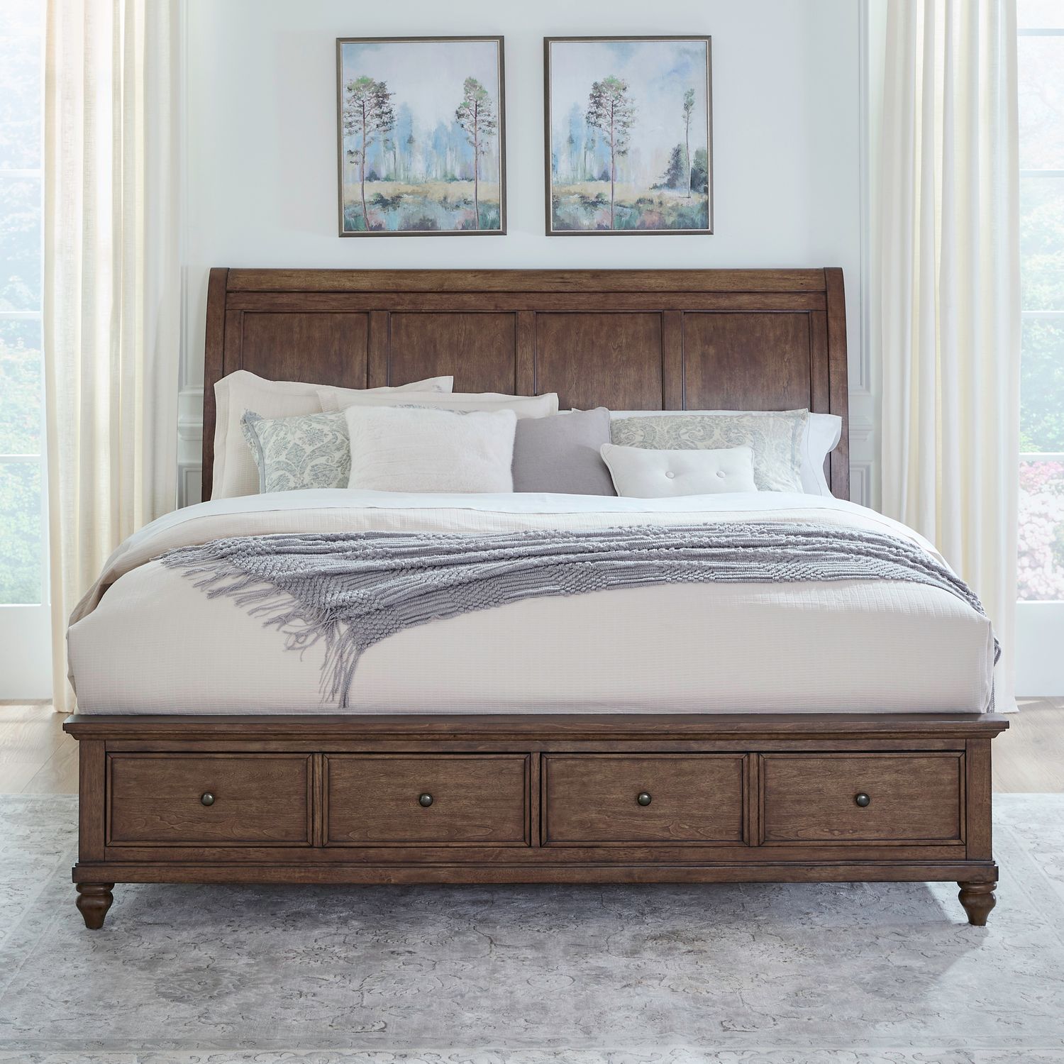 King Storage Bed