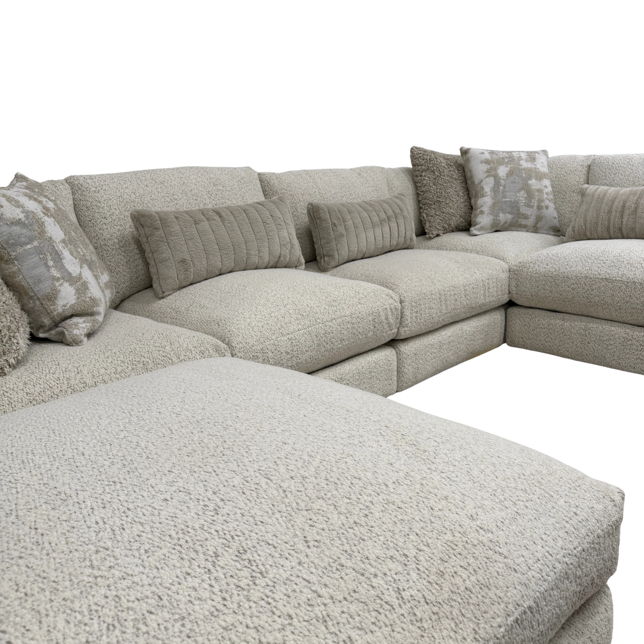 Juniper 6-Piece U-Shape Sectional with Ottoman