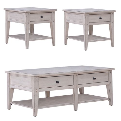3 Piece Set (1-Cocktail 2-End Tables)