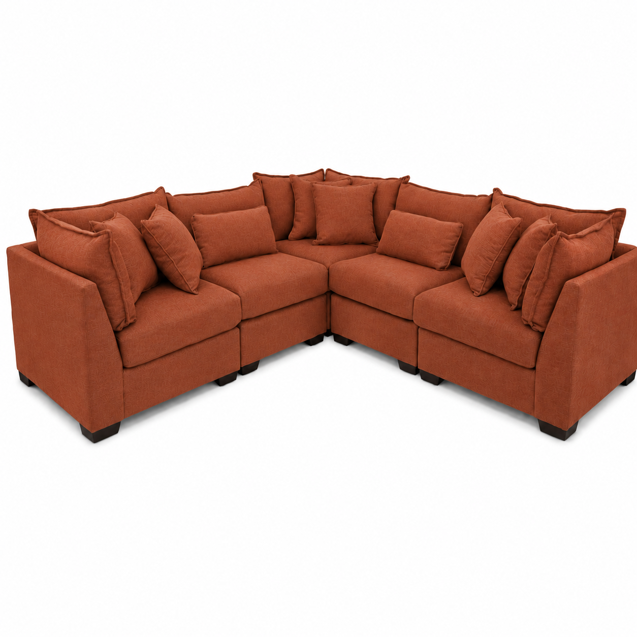 Alina 5 Pc Corner Sectional In Ivory