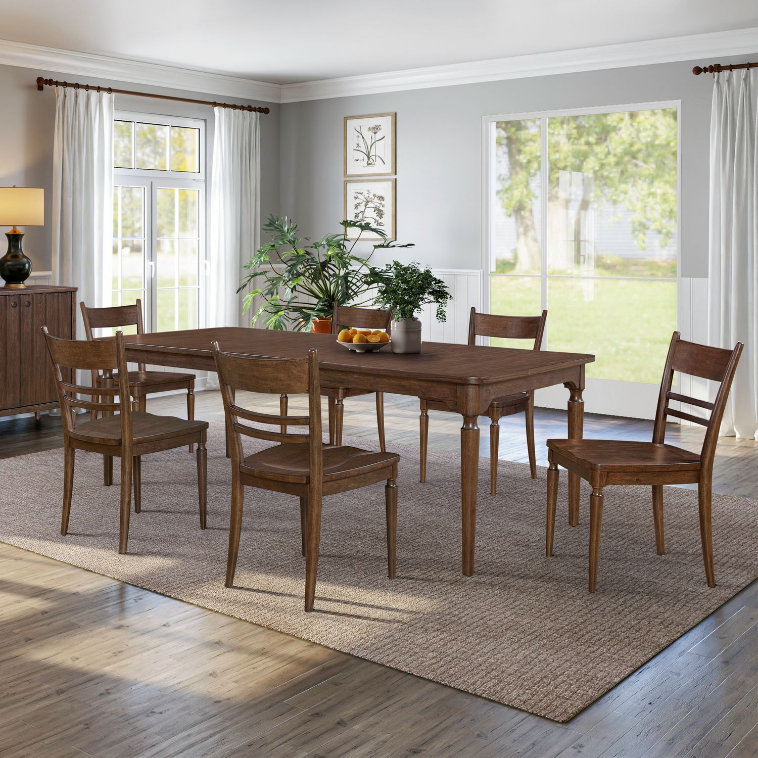 7 Piece Rectangular Table Set