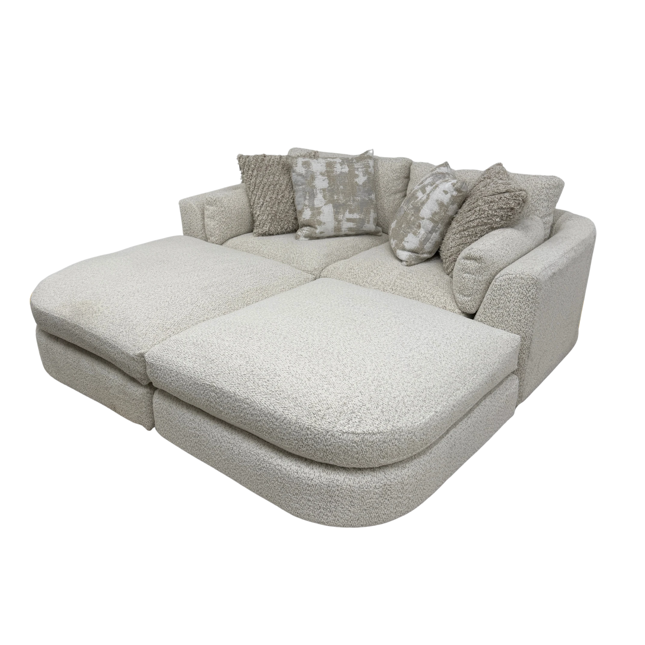 Juniper 2-Piece Loveseat with 2 Ottomans