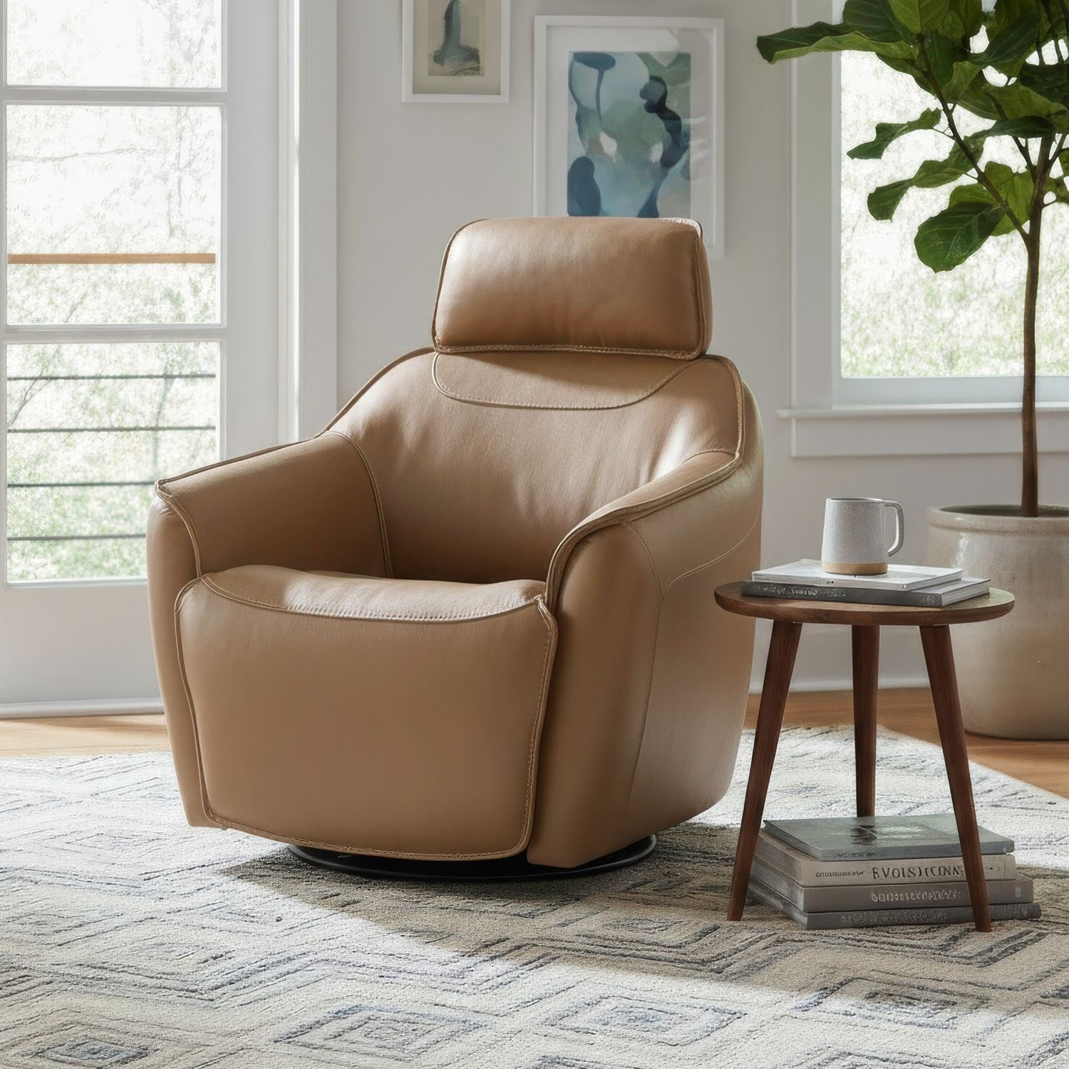 Swivel Accent Chair w/ Power Foot & Tilt