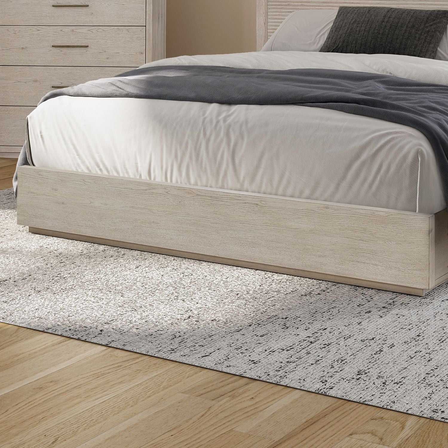 Queen Platform Footboard w/ Slat Roll