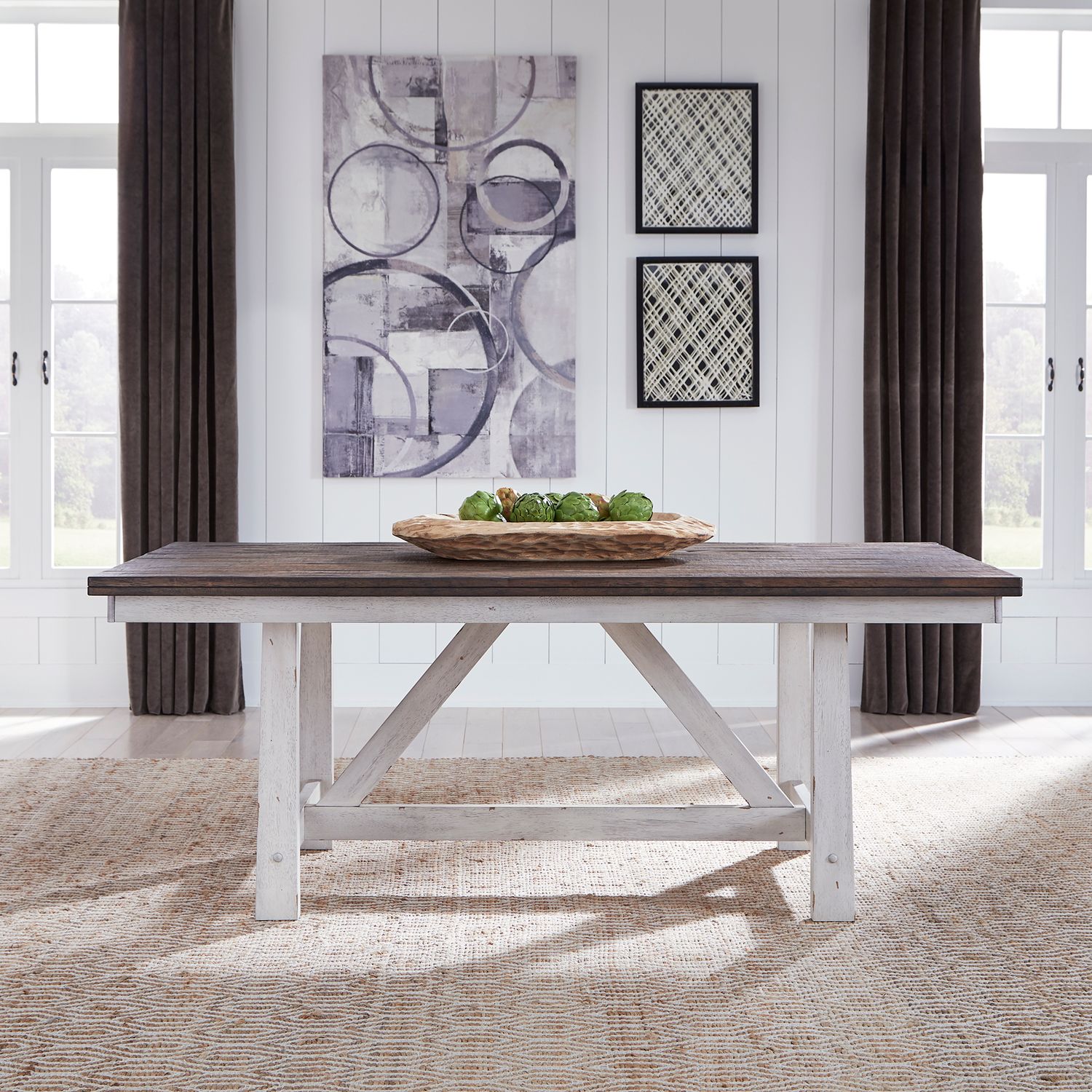 Fixed Top Trestle Table