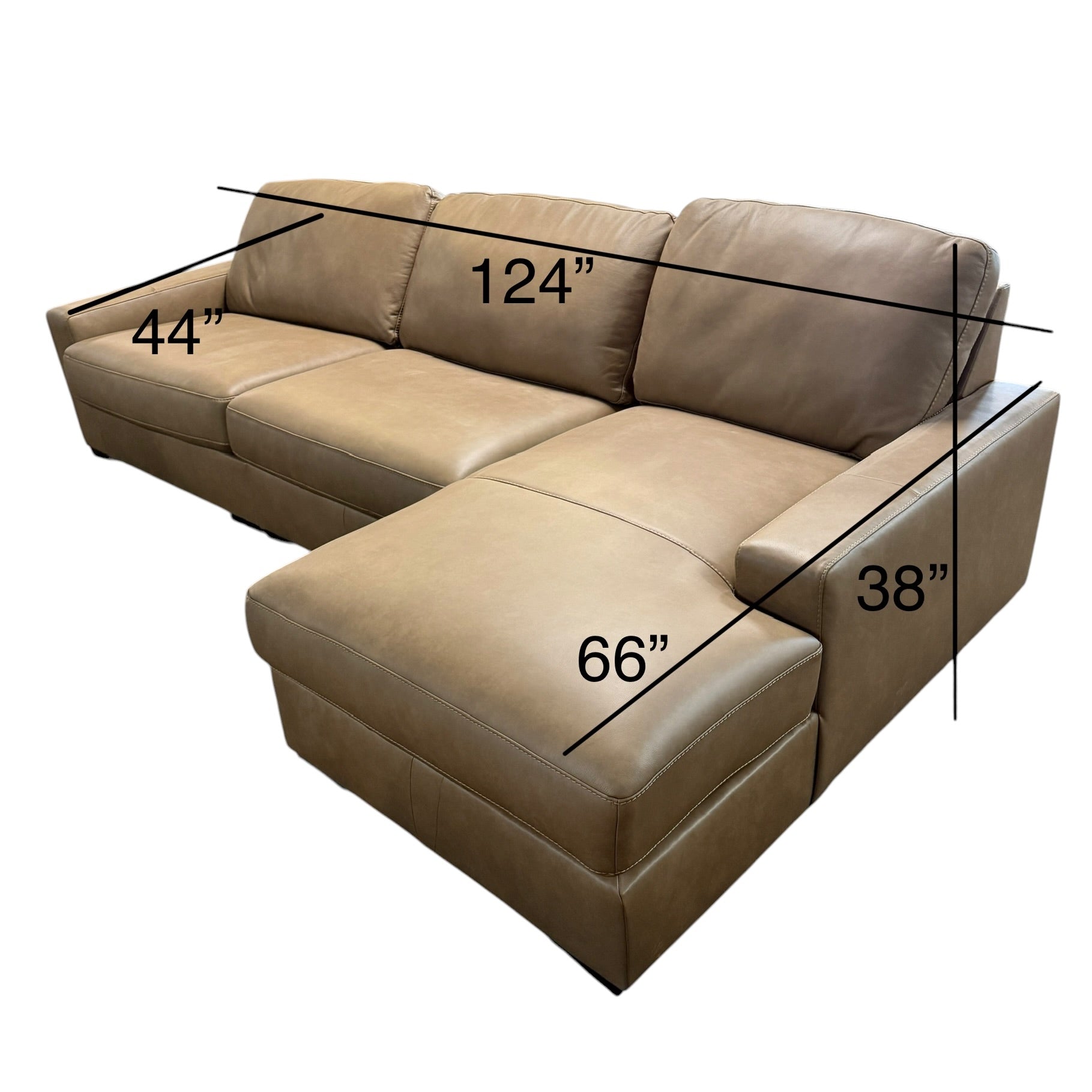 Corinne Leather Sectional