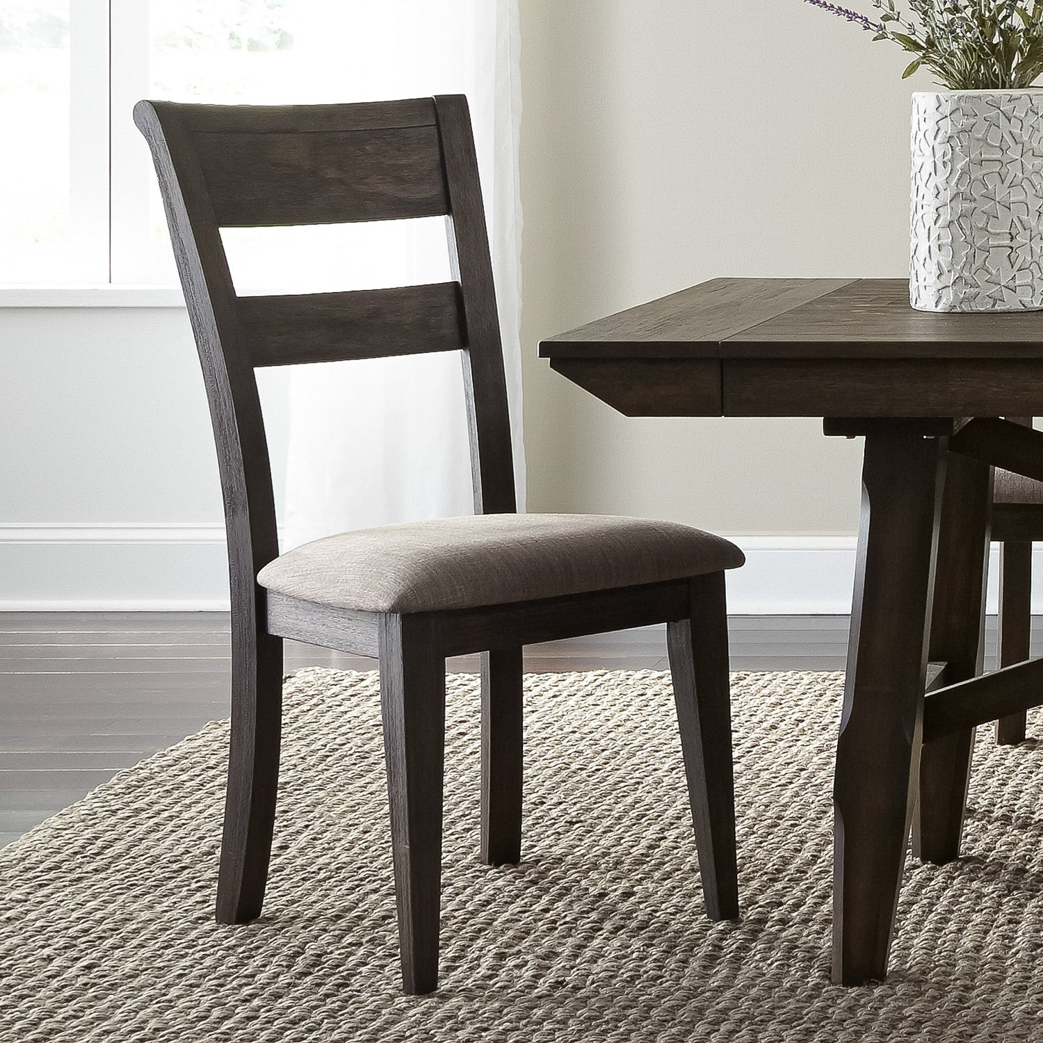 Double Bridge Splat Back Dining Side Chair