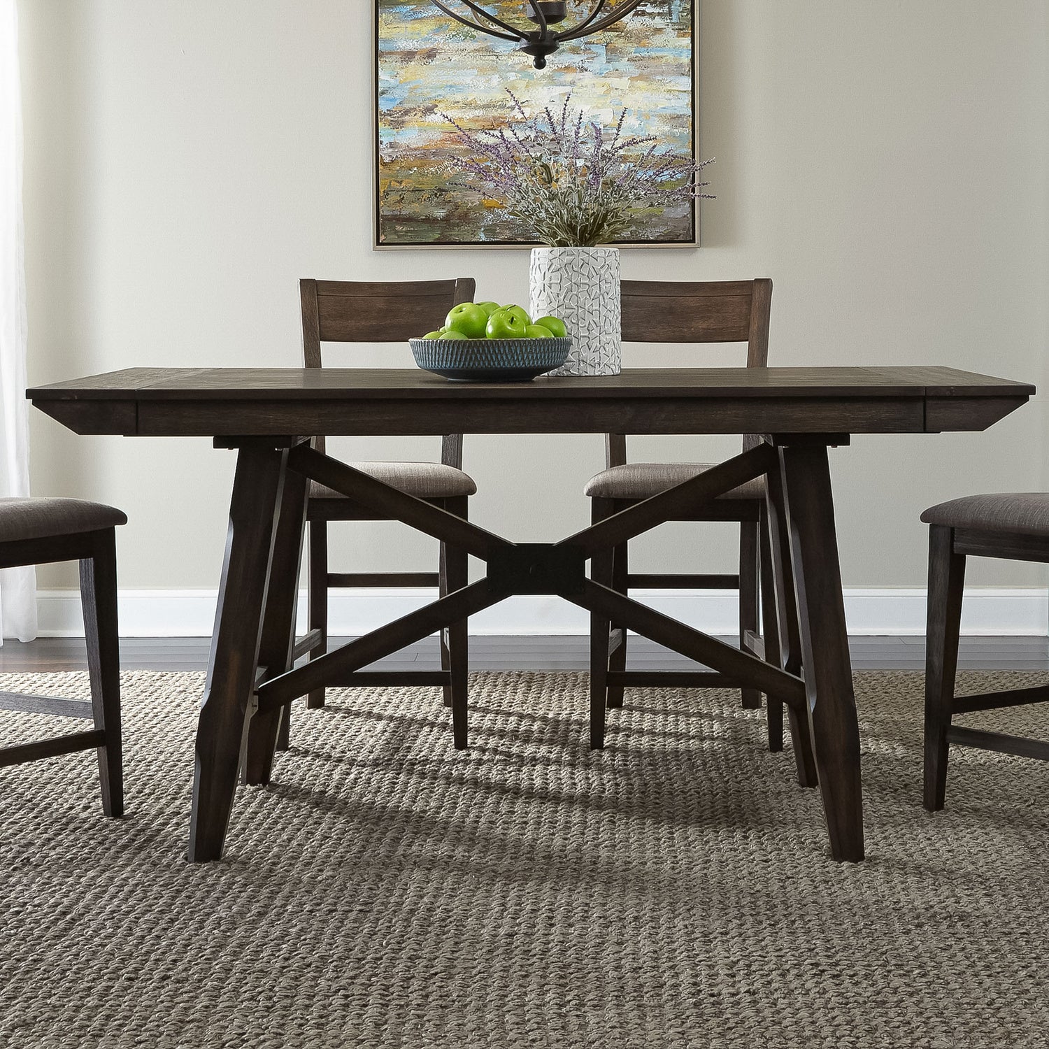 Double Bridge Gathering Dining Table Set